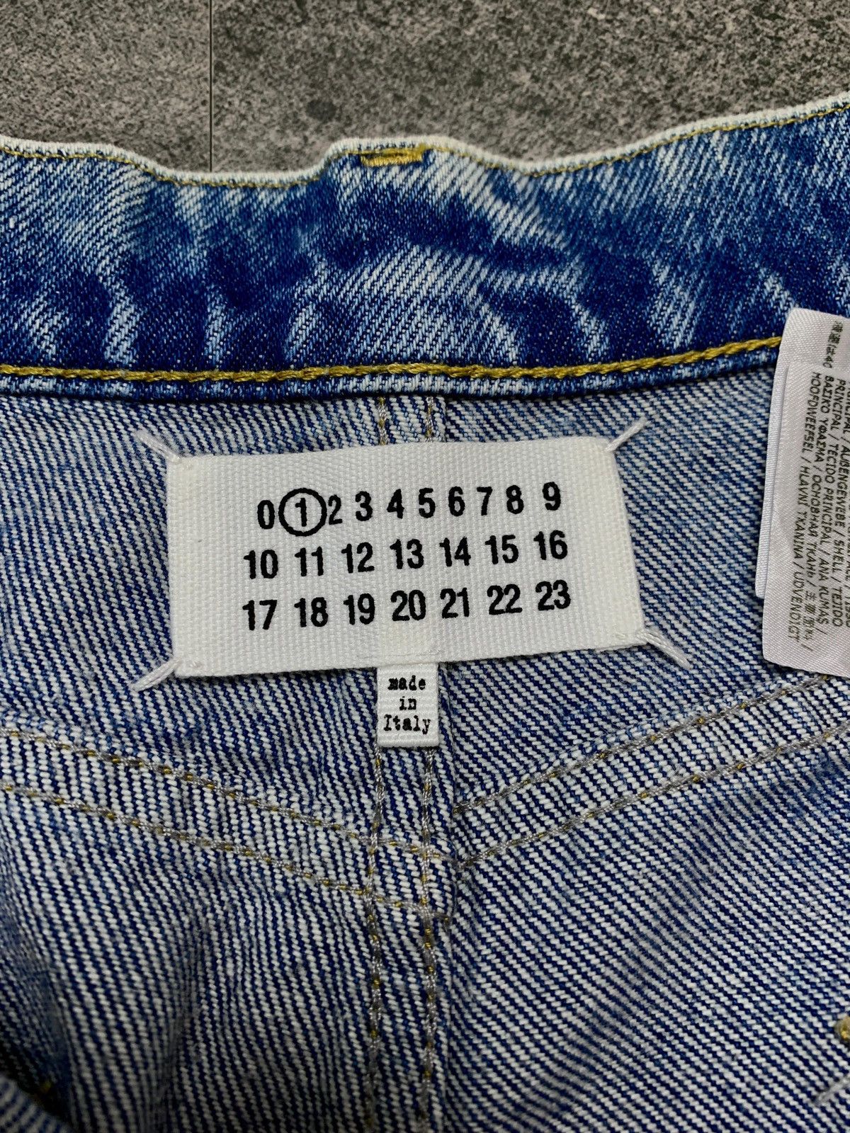 Maison Margiela FREE TAX! Line 1 Slash Cut Baggy Denim Jeans Size US 29 - 12 Thumbnail