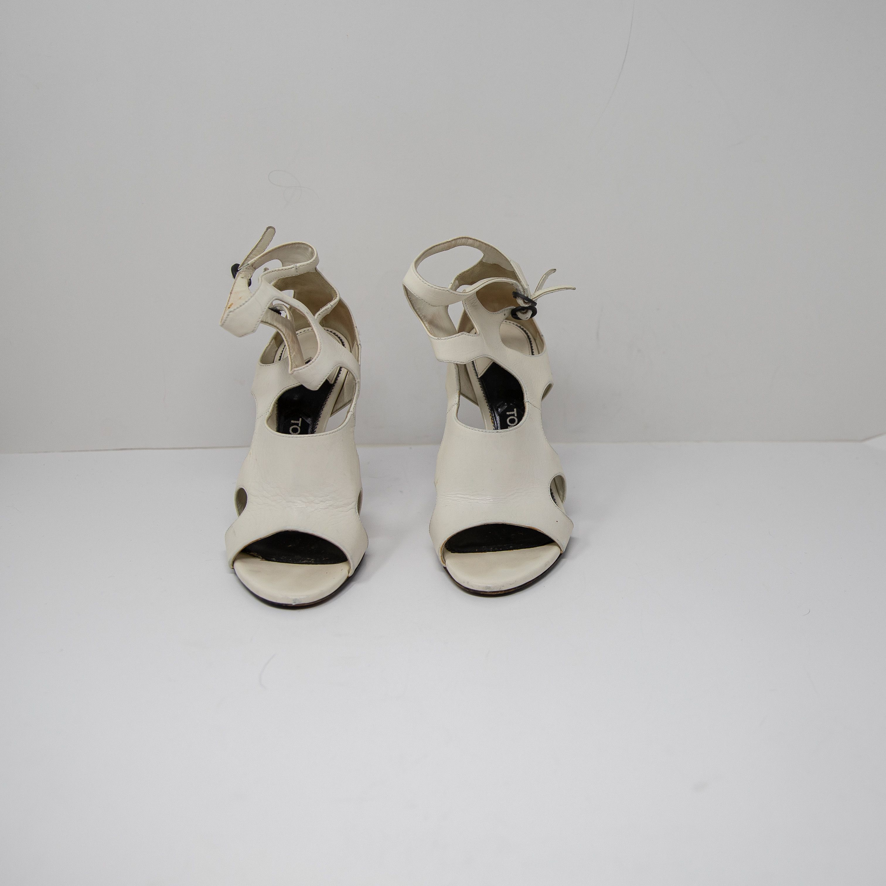 Tom Ford Tom Ford Genuine Leather Cut out Open Toe Size US 6.5 / IT 36.5 - 2 Thumbnail