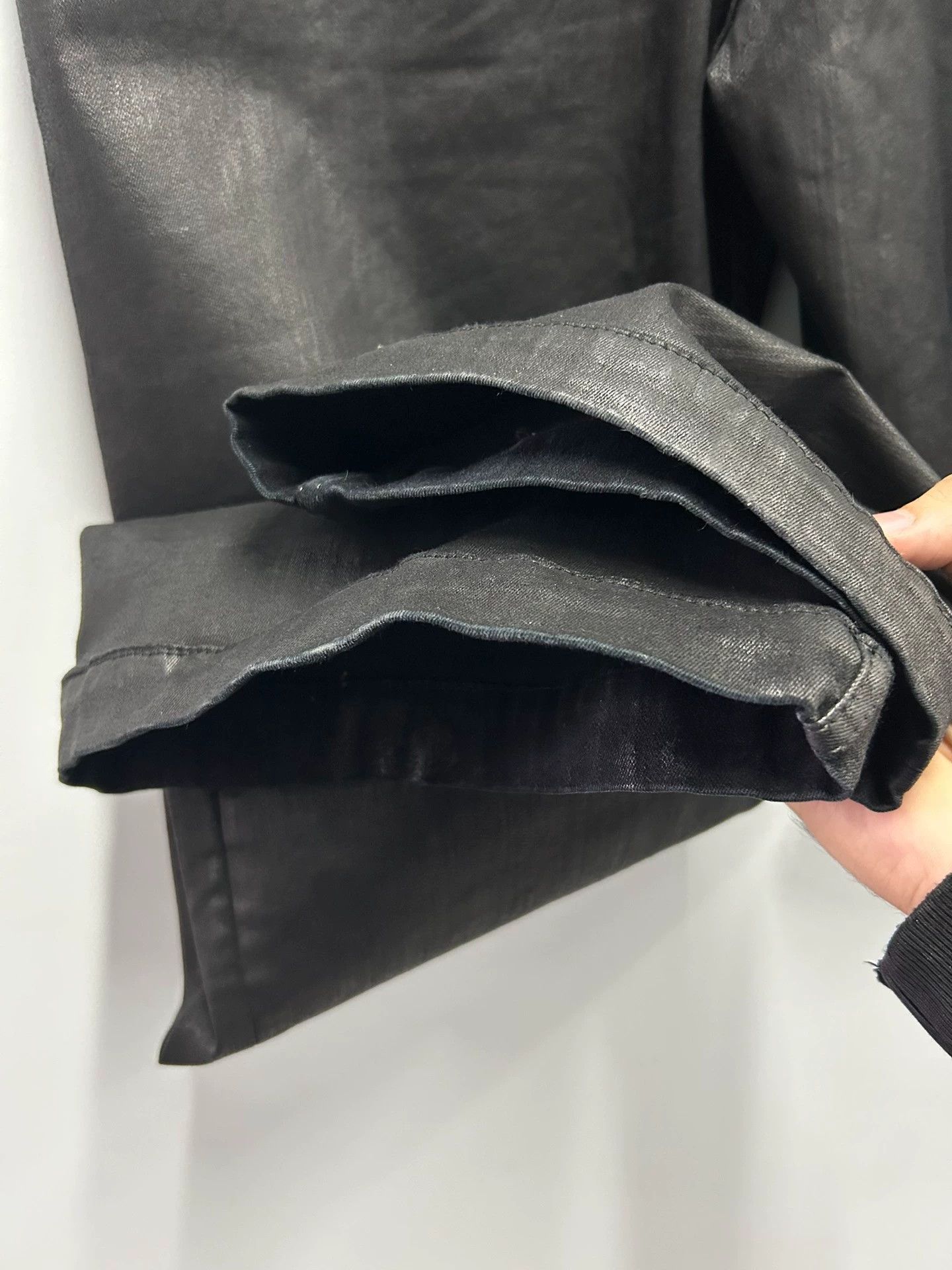 Rick Owens Rick Owens waxed wide-leg pants Size 26" / US 2 / IT 38 - 4 Thumbnail