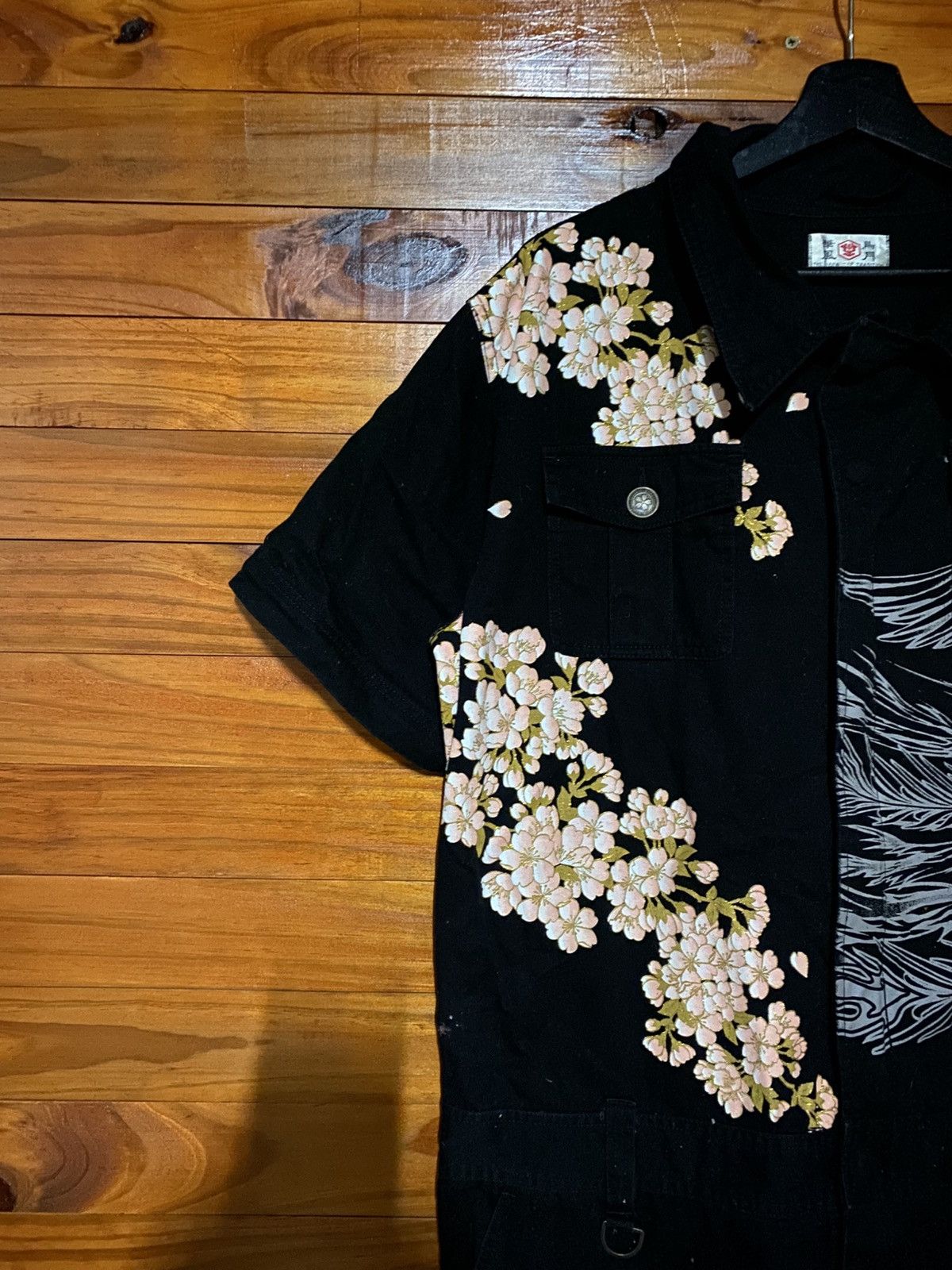 Japanese Brand Japanese Traditional Embroidered Phoenix Sakura Short-Sleeve Size US 40 / EU 56 - 7 Thumbnail