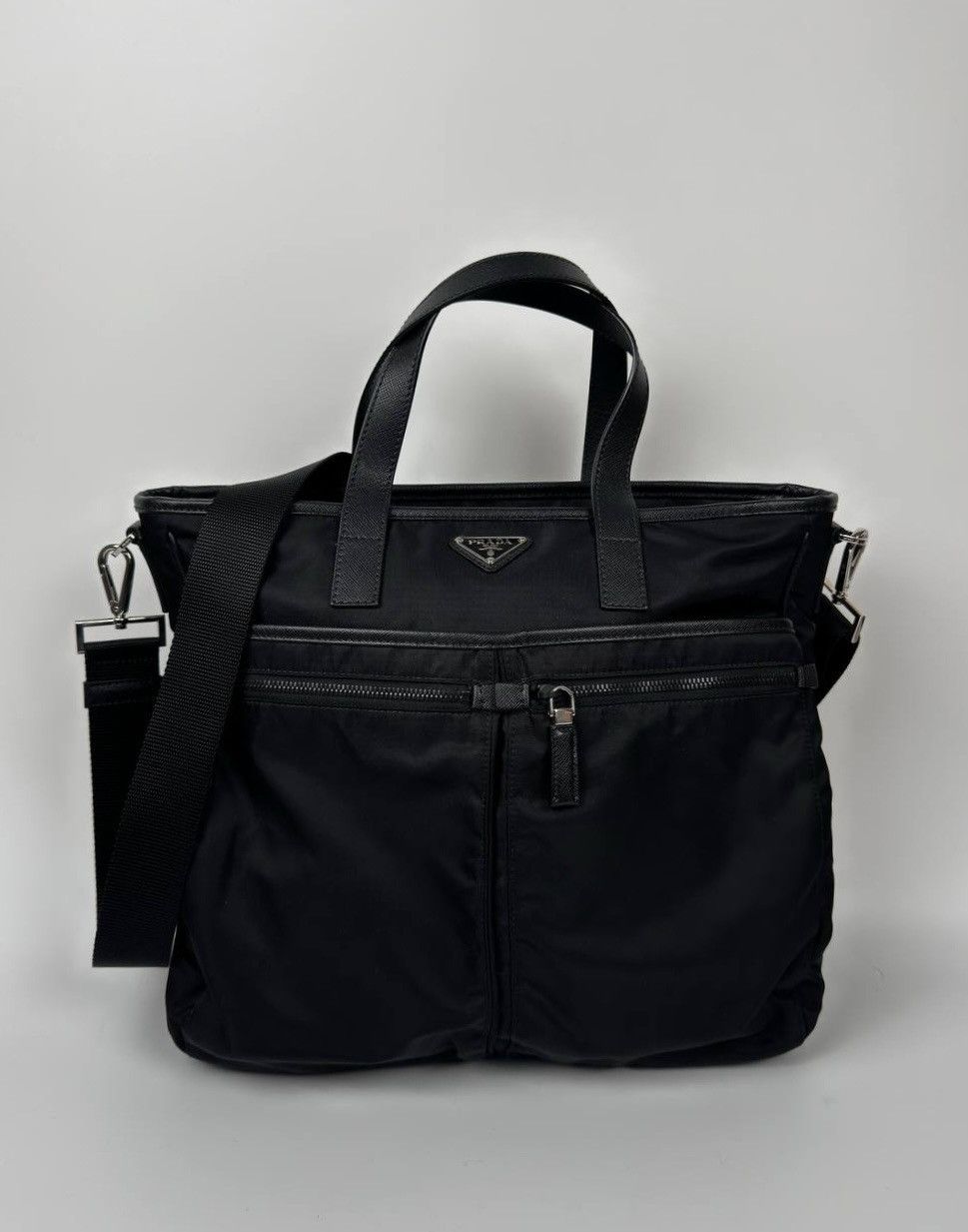 Prada Prada Saffiano Cargo Satchel Bag Size ONE SIZE - 1 Thumbnail