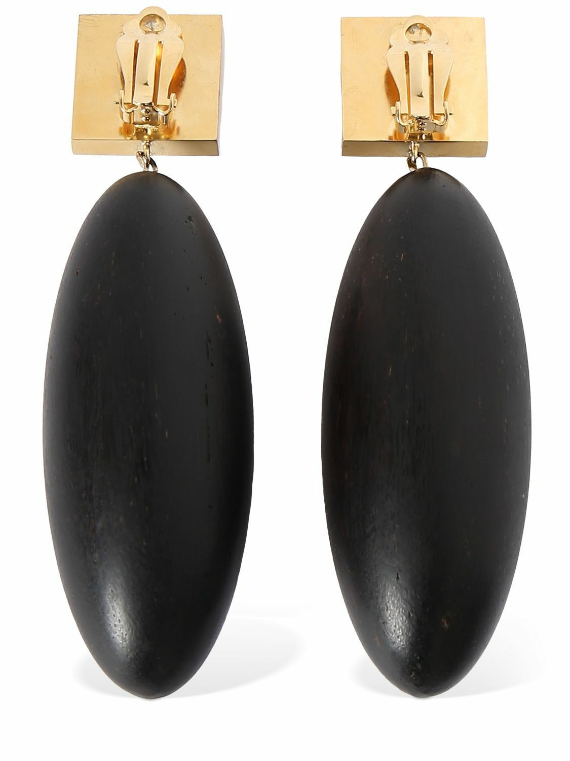 Saint Laurent Paris o1bcso1str0226 Size: OS/Square Earrings in Black Size ONE SIZE - 1 Thumbnail