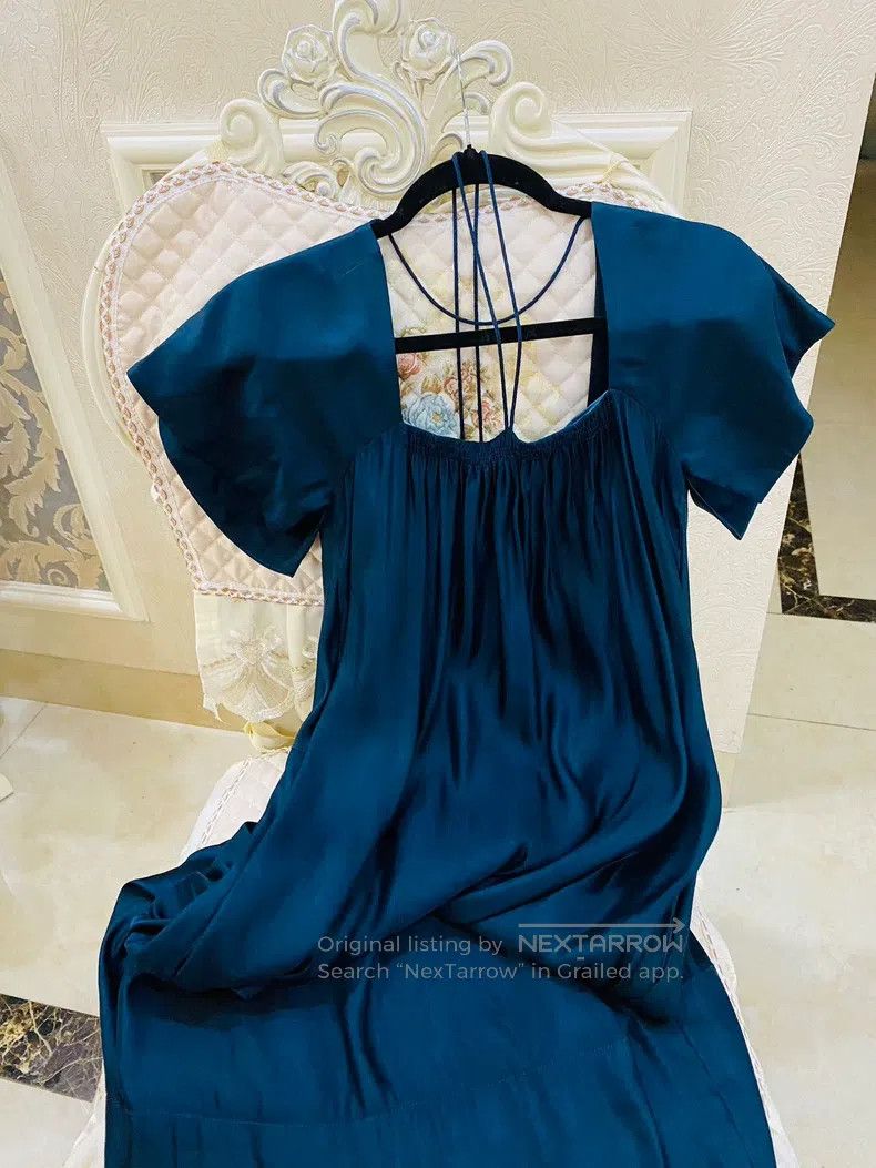 The Row The Row size 2 Navy blue silk stockings dress Size S / US 4 / IT 40 - 4 Thumbnail