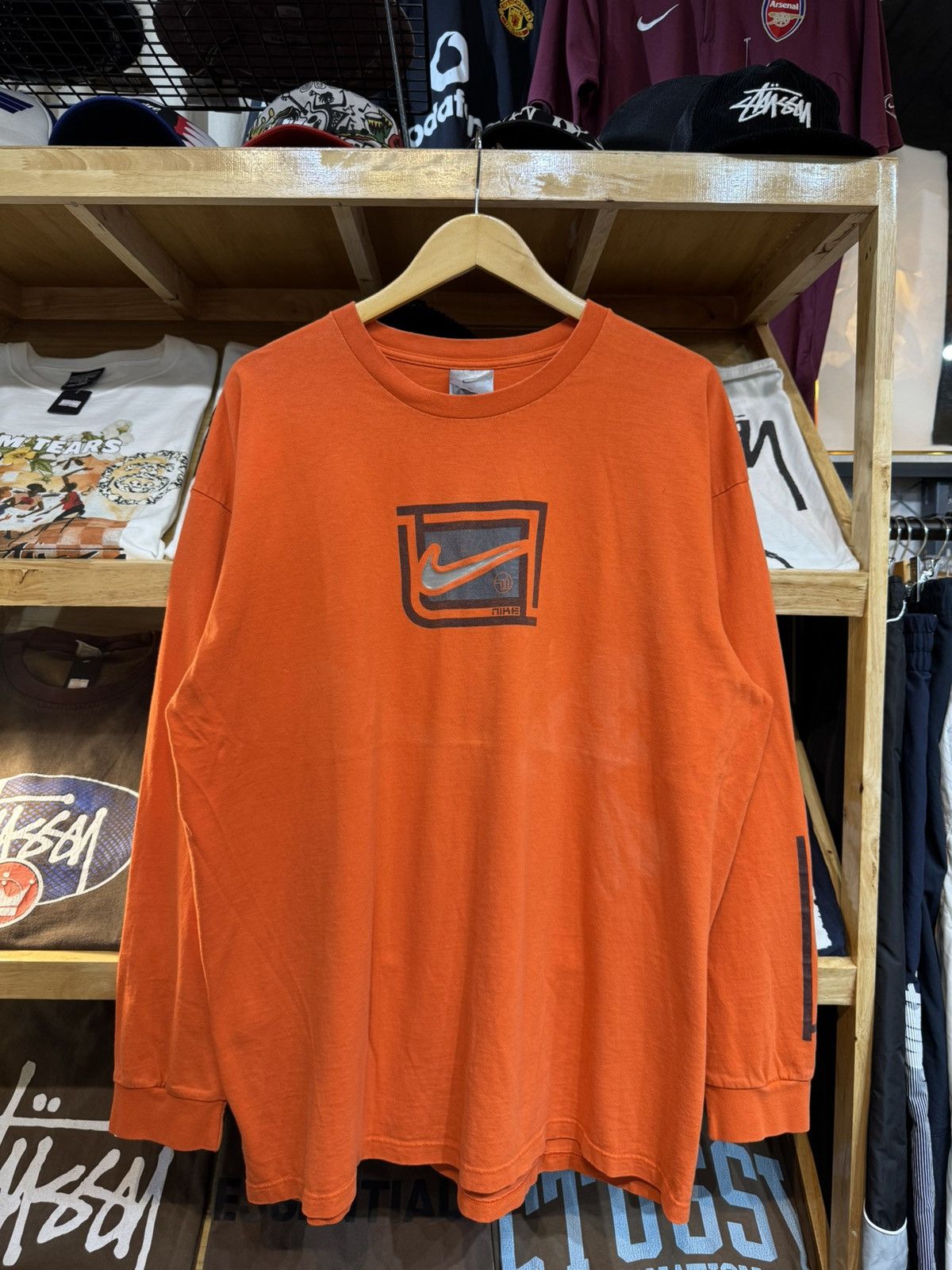Nike Vintage Nike 00's Made in USA LS T-shirt Size US XL / EU 56 / 4 - 1 Thumbnail