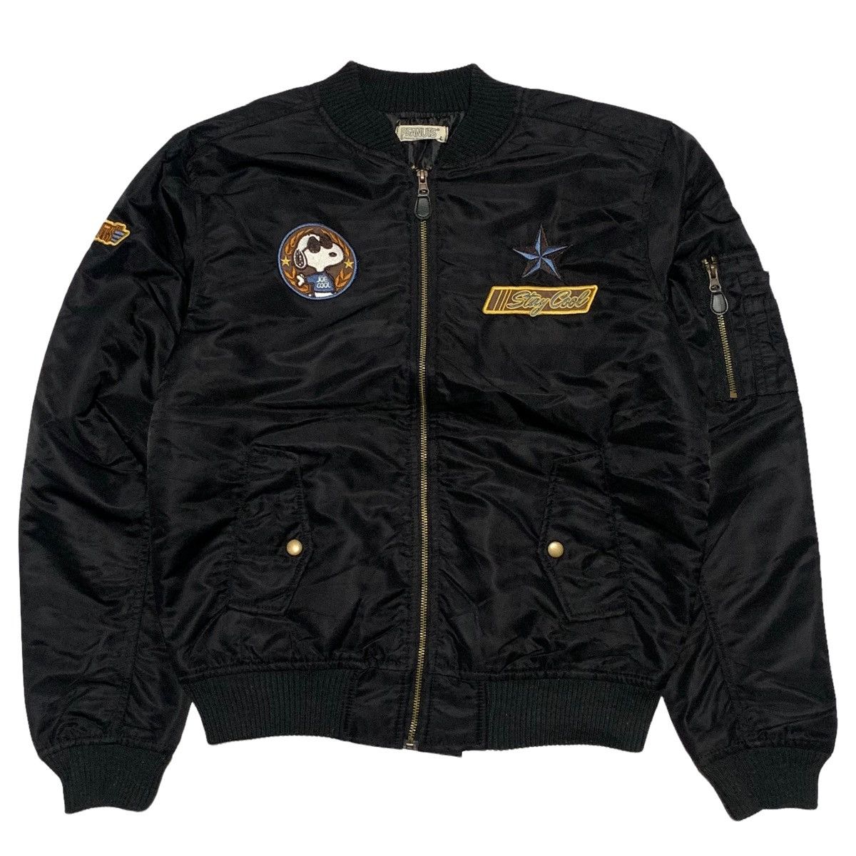 Peanuts Vintage Peanuts Snoopy Joe Cool Bomber Jacket Grailed