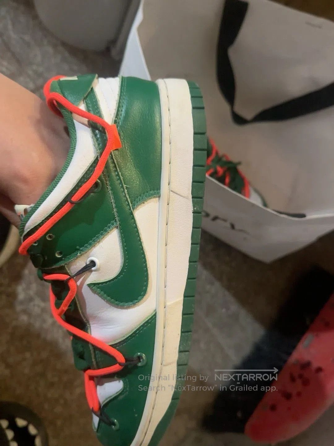 Nike Nike Dunk Low Green White. Size US 9 / EU 42 - 3 Thumbnail