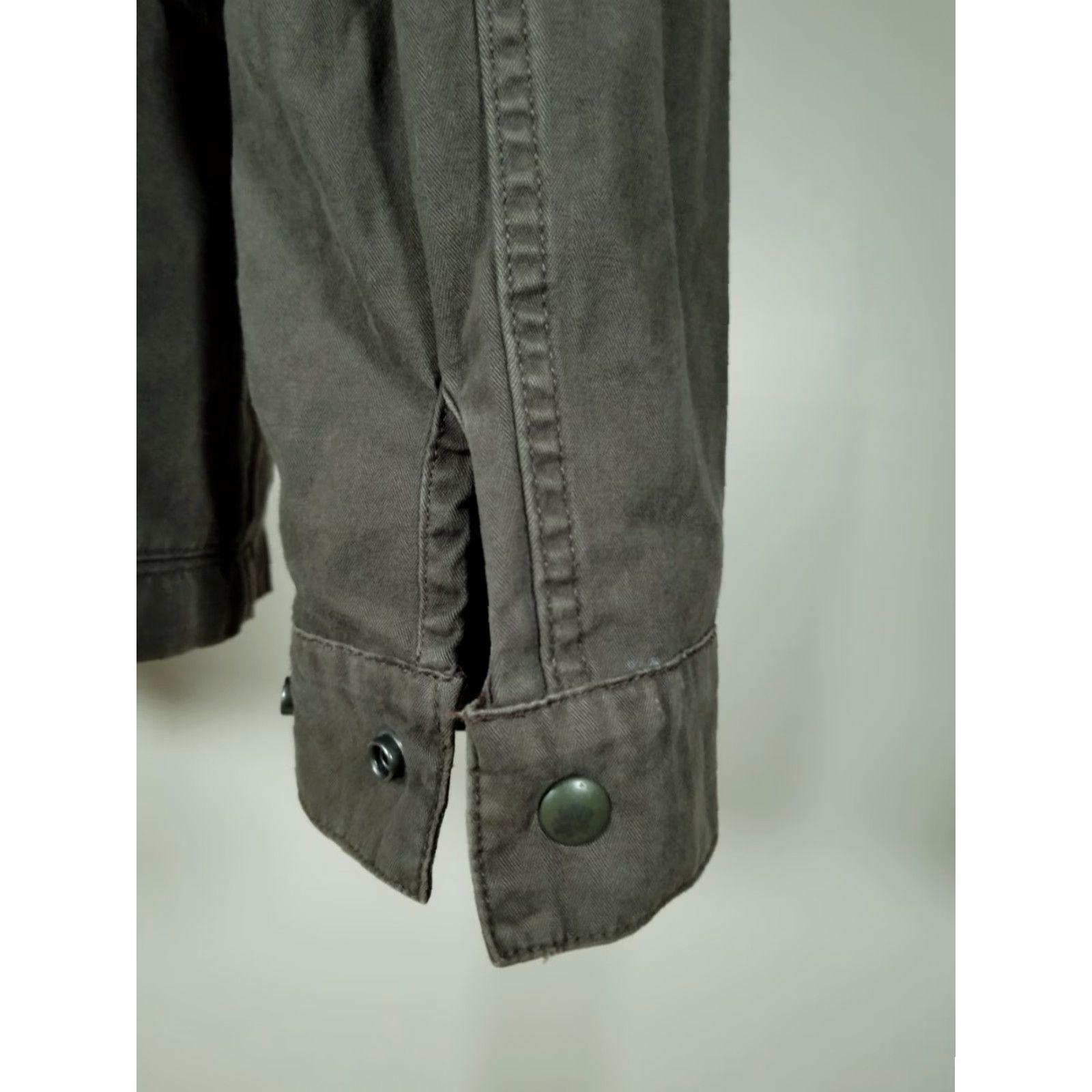 Allsaints ALLSAINTS Sport Coat Jacket Men Olive Green Cotton 4 Pocket Four-Button Notch Lapel Hunting/Business Casual L Reg Size US L / EU 52-54 / 3 - 5 Thumbnail