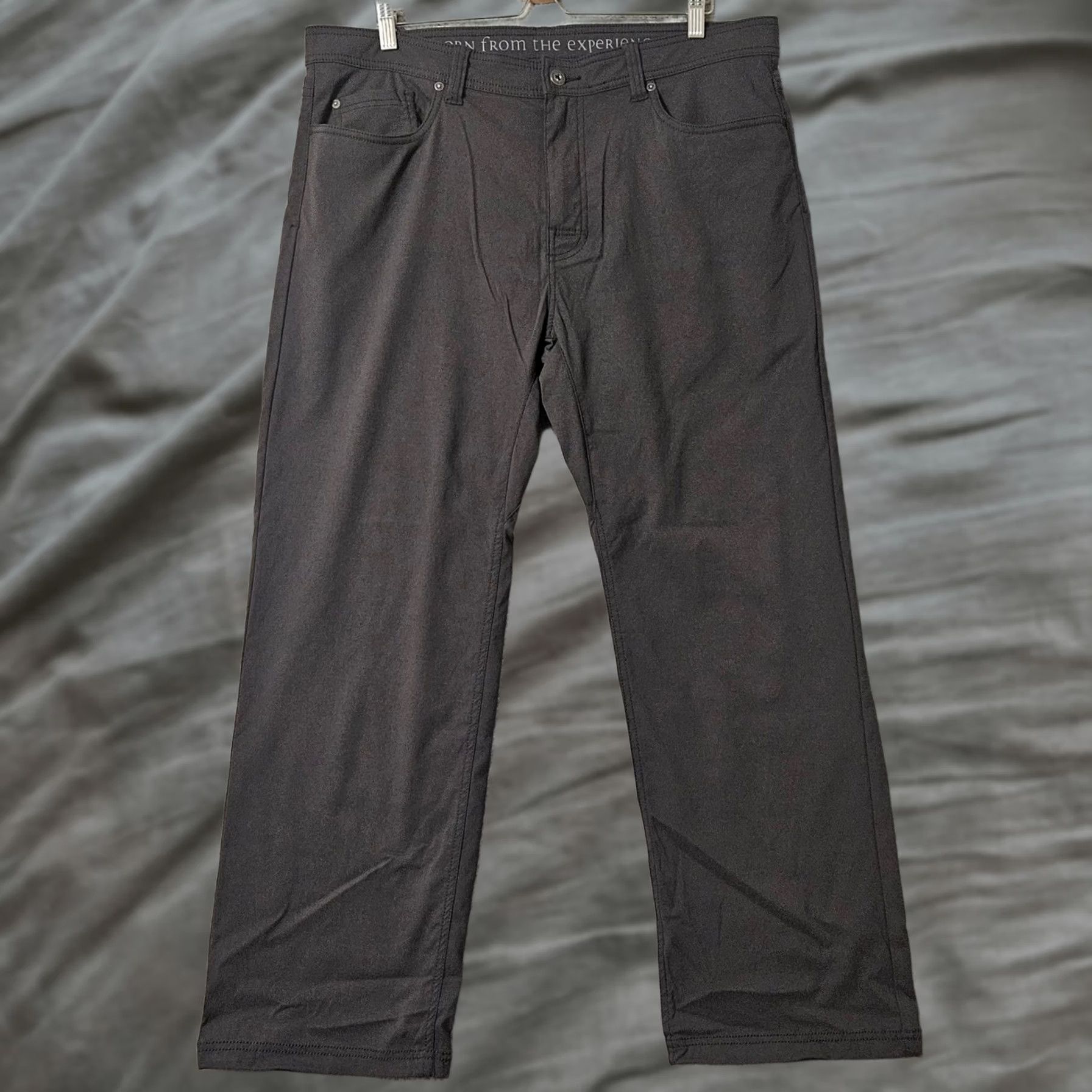 Prana Prana Mens Pants 38x29 Brion Slim Fit Gray Hiking Outdoor Work Stretch Nylon Size US 38 / EU 54 - 1 Thumbnail