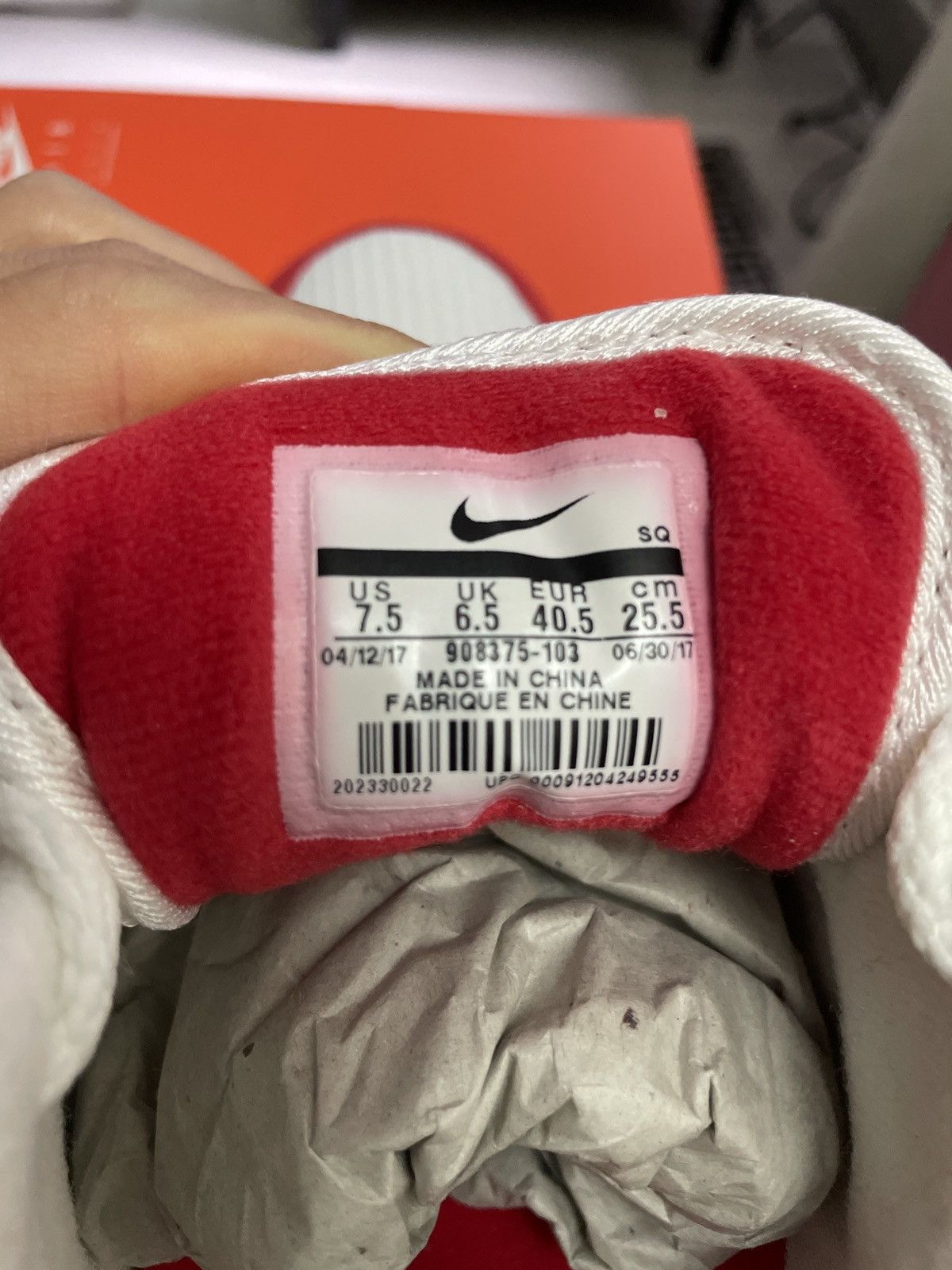 Nike Nike Air Max 1 Anniversary Red (2017) Size US 7.5 / EU 40-41 - 9 Thumbnail