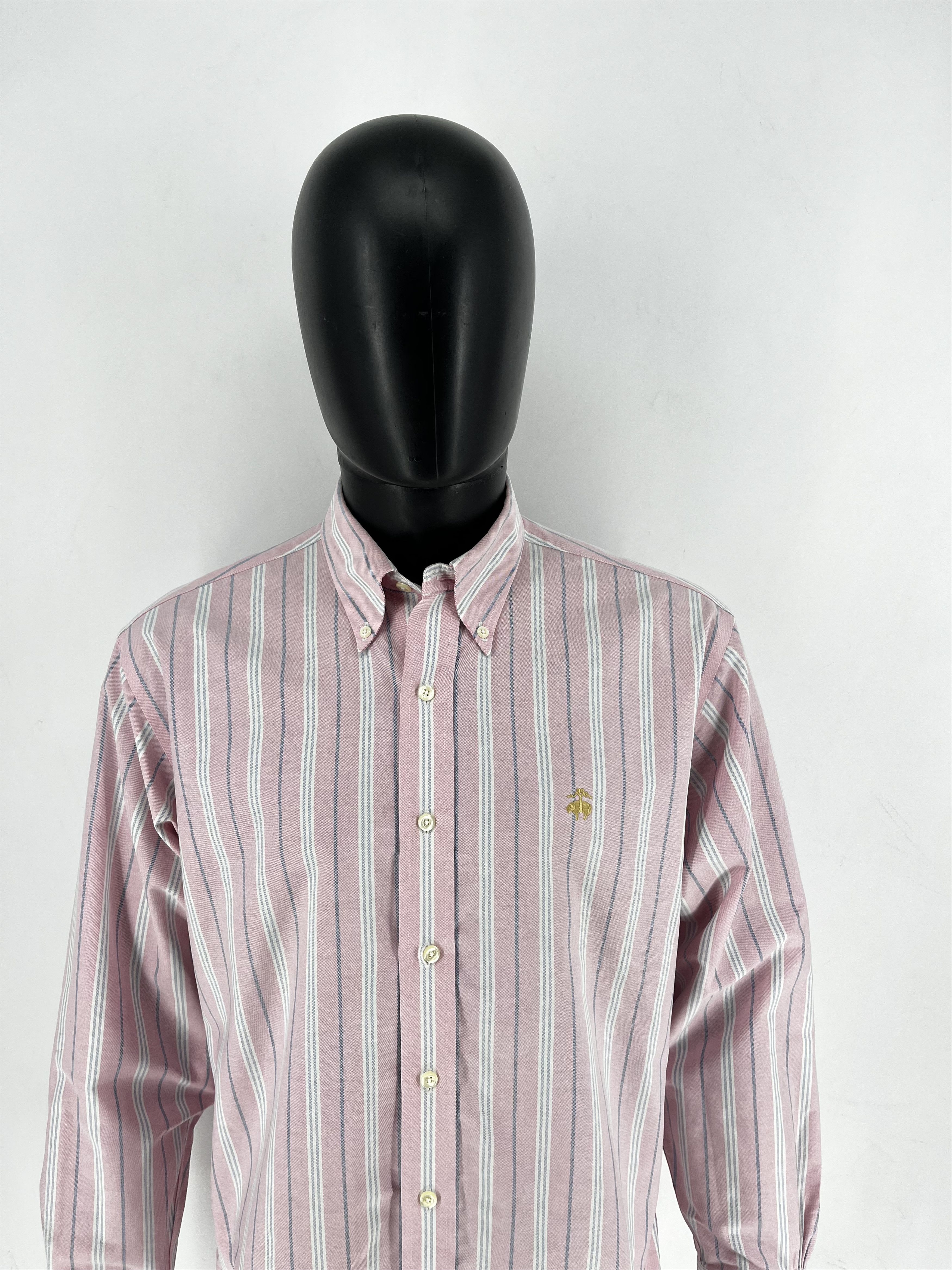 Brooks Brothers Brooks Brothers Dress Shirt 346 Cotton Slim Fit M Purple Size US M / EU 48-50 / 2 - 5 Thumbnail