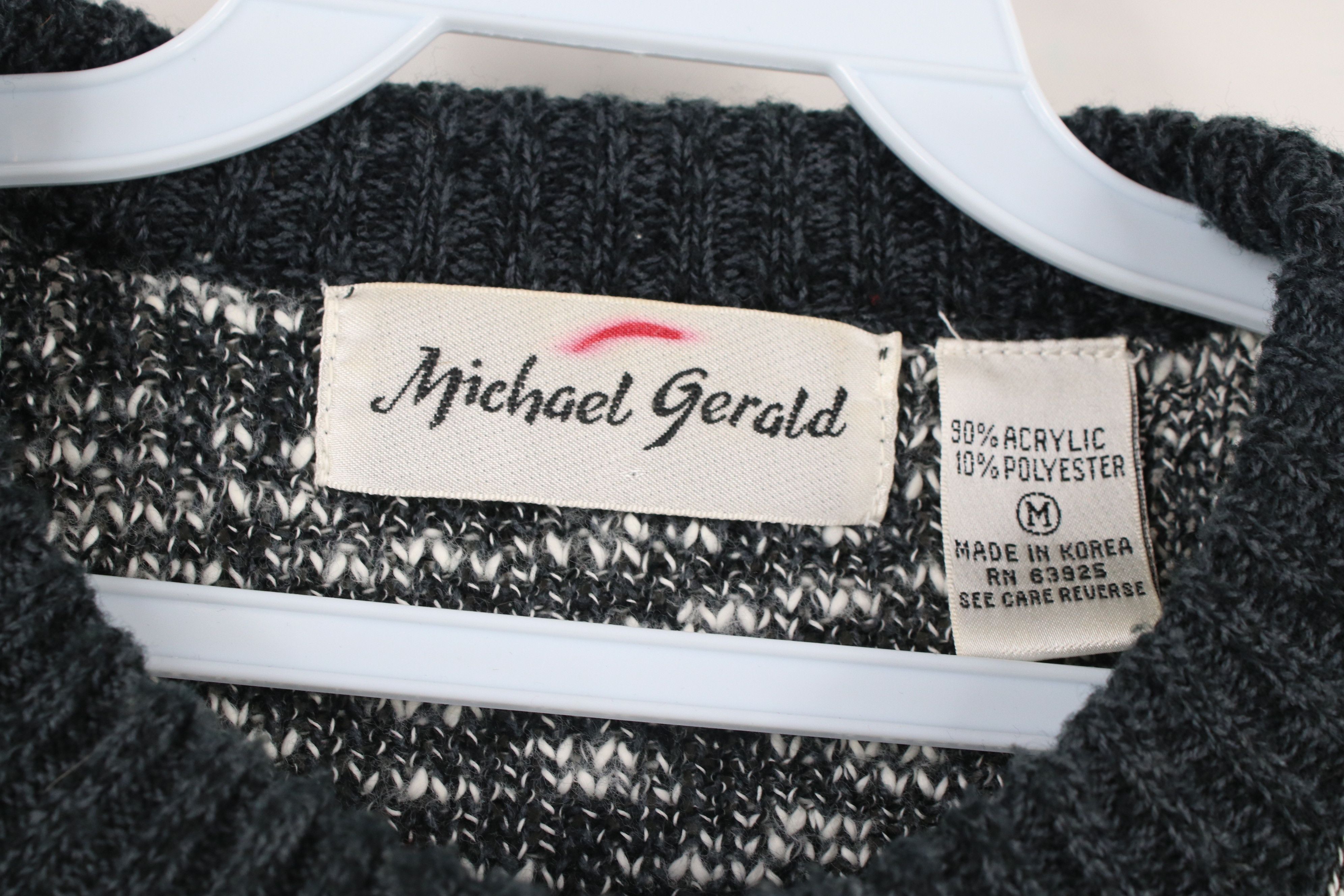 Vintage Vintage 90s Streetwear Abstract Knit Crewneck Sweater Size US M / EU 48-50 / 2 - 8 Thumbnail