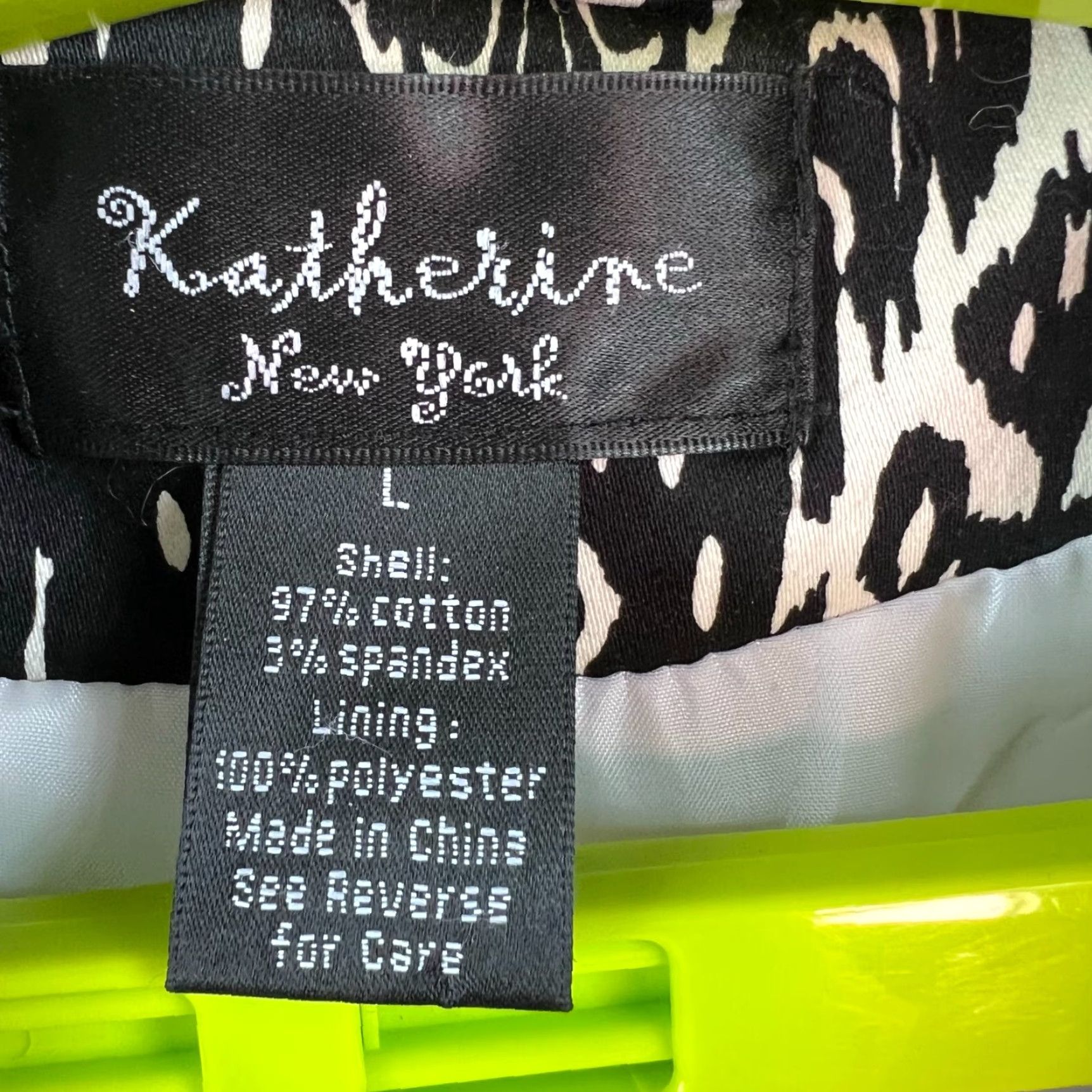 Vintage Katherine Blazer Jacket 3/4 Sleeve Women's L Black White Cotton Blend Twill Pockets Lined Casual 90s Theme? Size L / US 10 / IT 46 - 5 Thumbnail