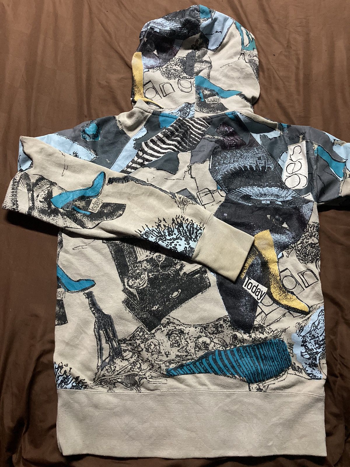 Volcom Volcom Dream Du Jour Overprinted Full Zip Hoodie Size M / US 6-8 / IT 42-44 - 4 Thumbnail