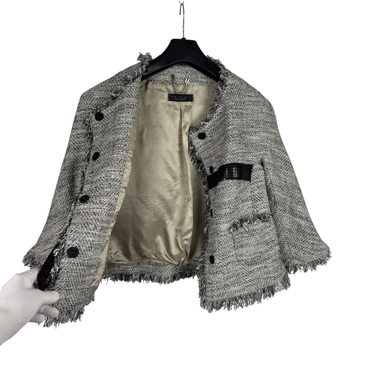 TWINSET TwinSet Cotton Twill Jacket 3/4 Sleeve Fringed size S Size S / US 4 / IT 40 - 13 Thumbnail