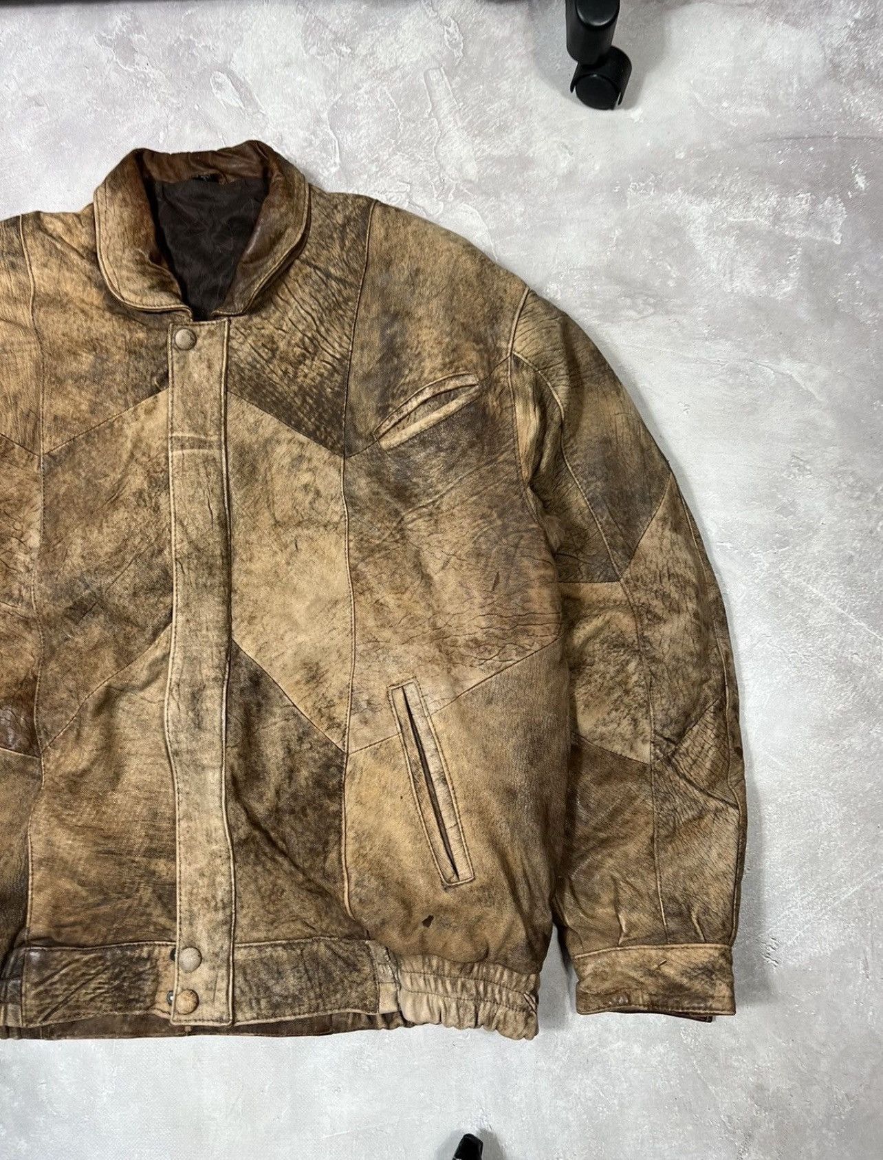 Vintage Vintage Top Gun Avirex Style Y2k Leather Jacket Size US L / EU 52-54 / 3 - 5 Thumbnail