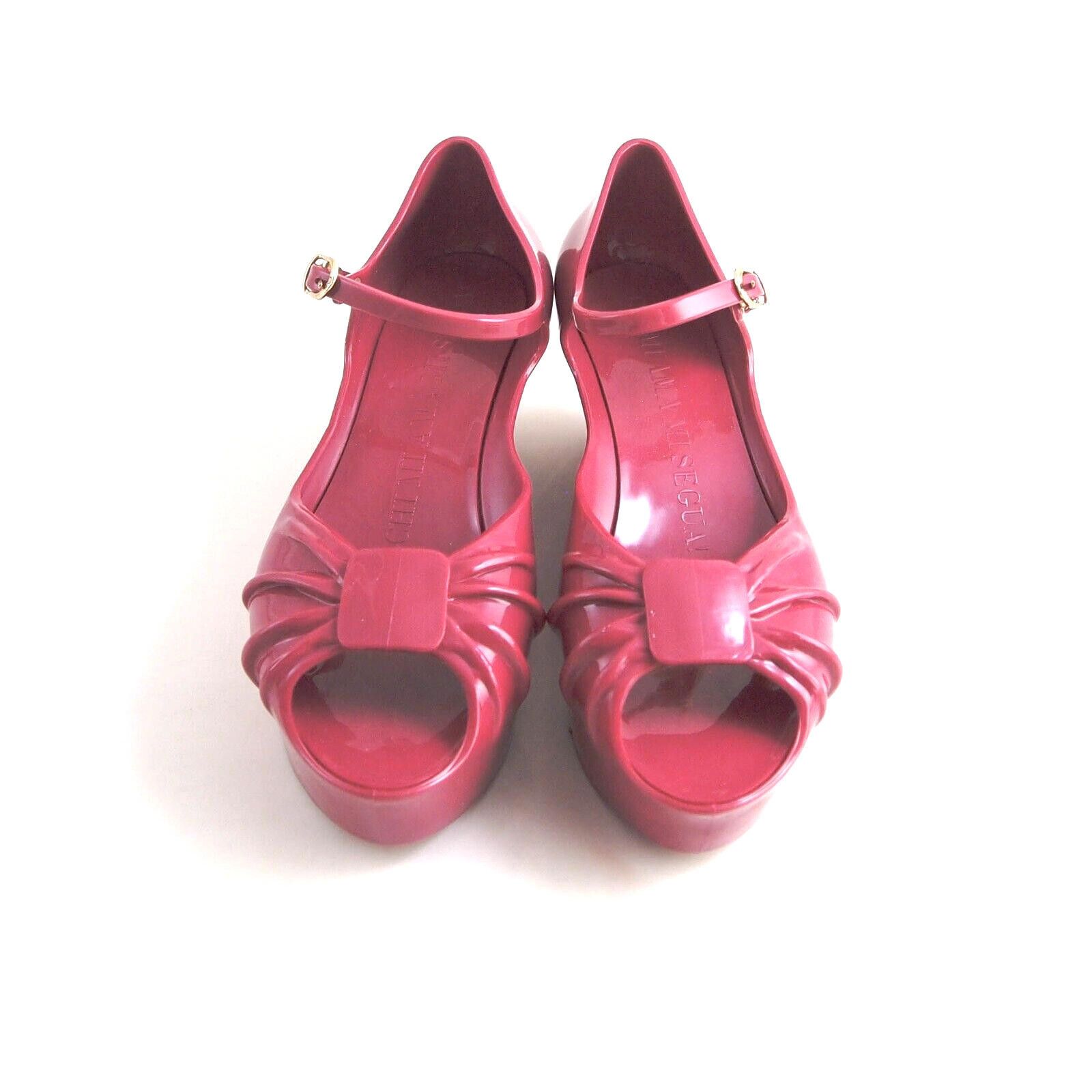 Moschino Moschino x Kartell Jelly Sandals Magenta Womens US 6 EU 36 Size US 6 / IT 36 - 3 Thumbnail
