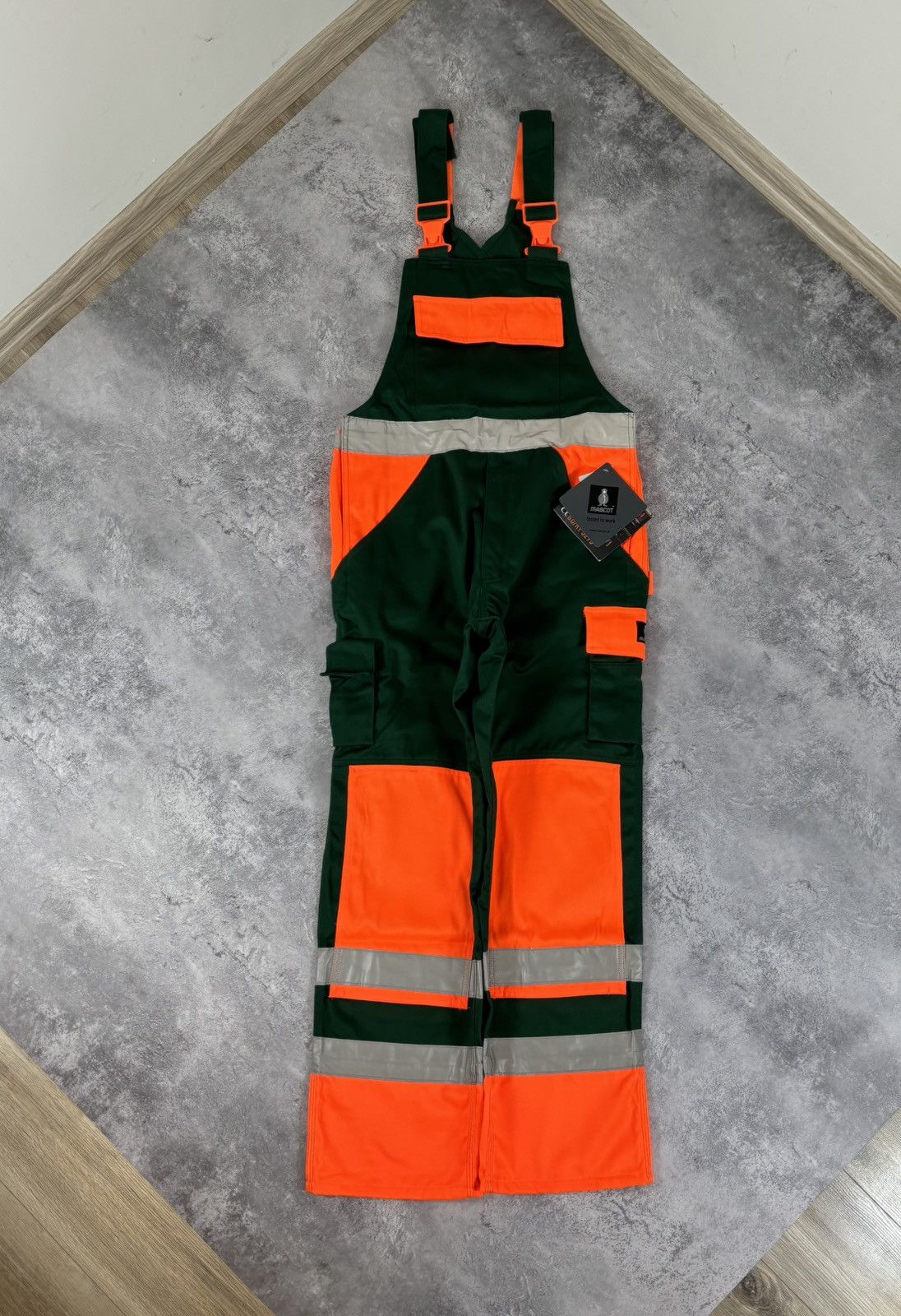 Other Mascot Men’s NWT Bib & Brace Reflective Work Overalls Size US 30 / EU 46 - 1 Thumbnail