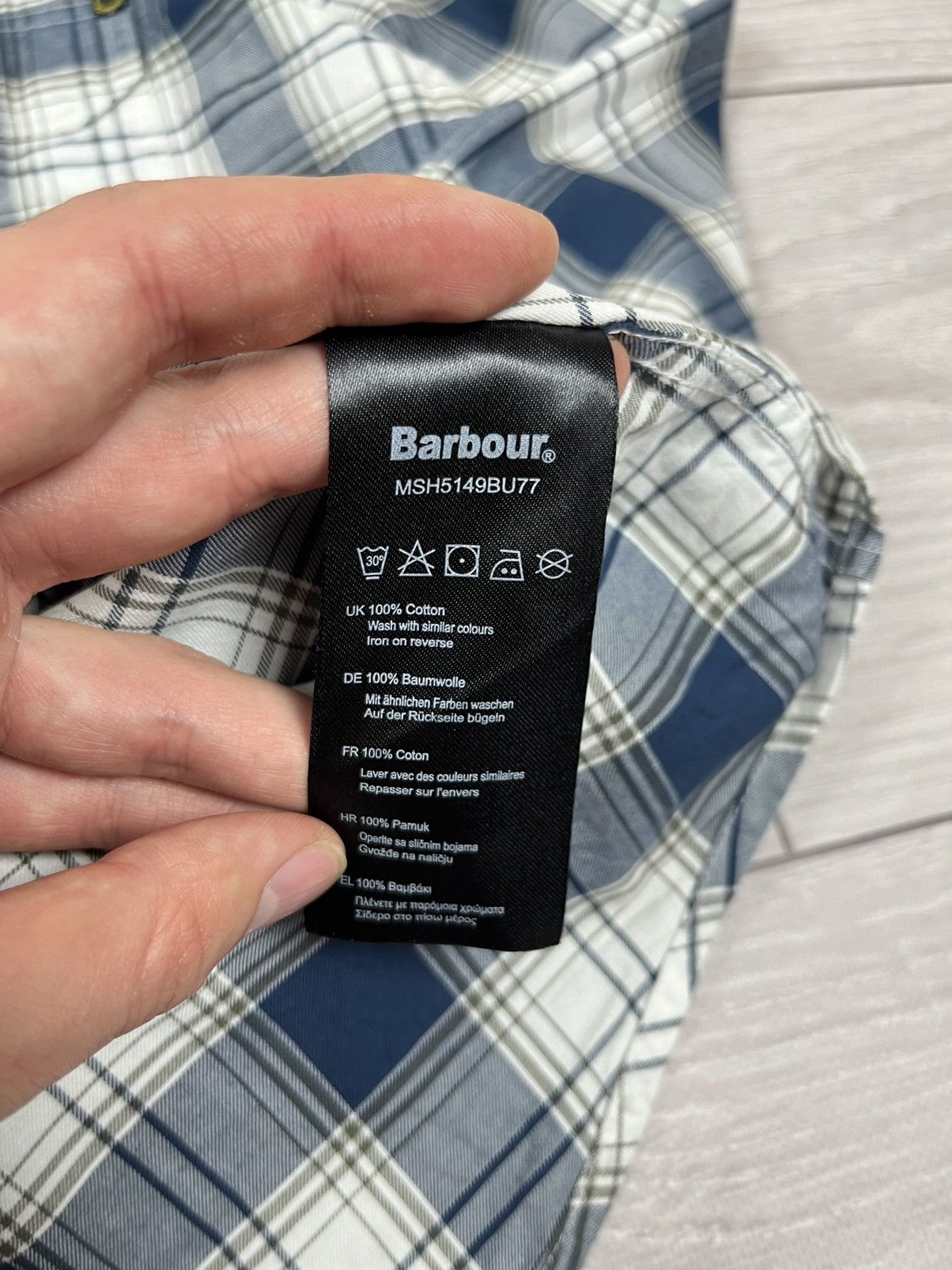 Barbour x4 Barbour Tailored Flannel Checkered Button Shirt M Size Size US M / EU 48-50 / 2 - 11 Thumbnail