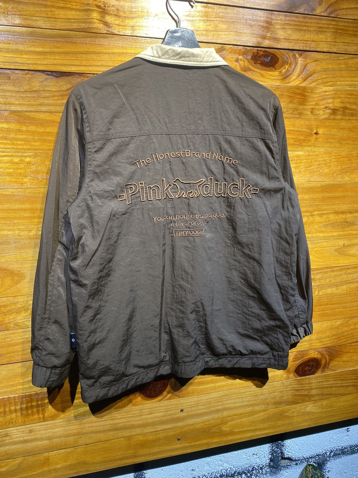Japanese Brand Vintage Pink Duck Club Brown Windbreaker Jacket Outdoor Size US S / EU 44-46 / 1 - 9 Thumbnail