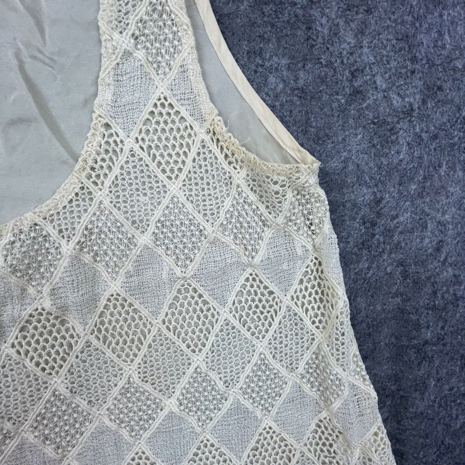 Young Fabulous & Broke Young Fabulous & Broke Top Womens Med Ivory Crochet Cottage Size M / US 6-8 / IT 42-44 - 6 Thumbnail