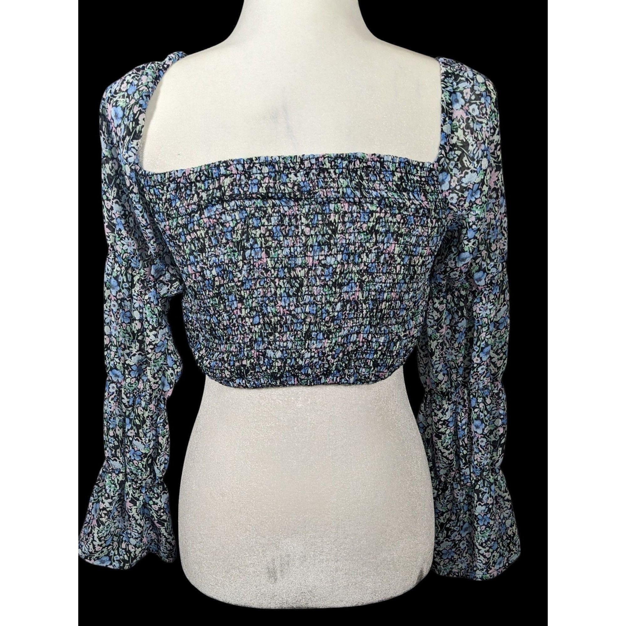 Other Between Ten Black Floral Jodie Top Size Small Size S / US 4 / IT 40 - 11 Thumbnail