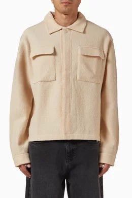 About:Blank About:Blank cropped wool oversized pockets Overshirt jacket Size US L / EU 52-54 / 3 - 1 Thumbnail