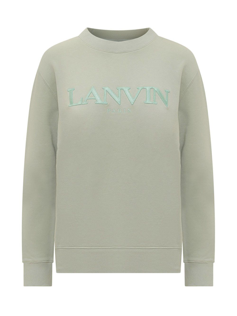Lanvin o1y0225 Logo Sweatshirt in Light Green Size US L / EU 52-54 / 3 - 1 Thumbnail