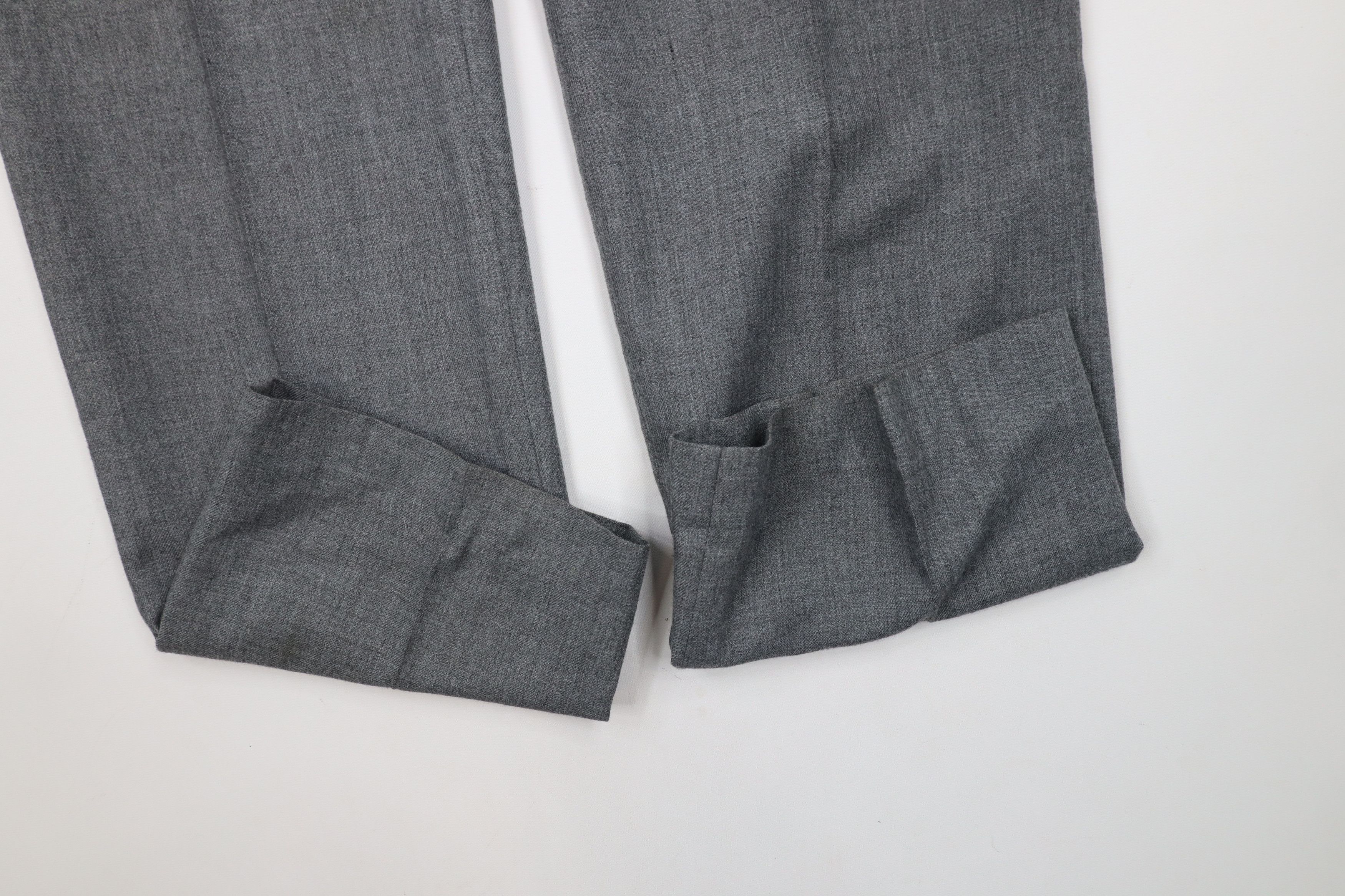 Vintage Vintage 70s Streetwear Chambray Flared Chino Pants Gray USA Size US 32 / EU 48 - 5 Thumbnail