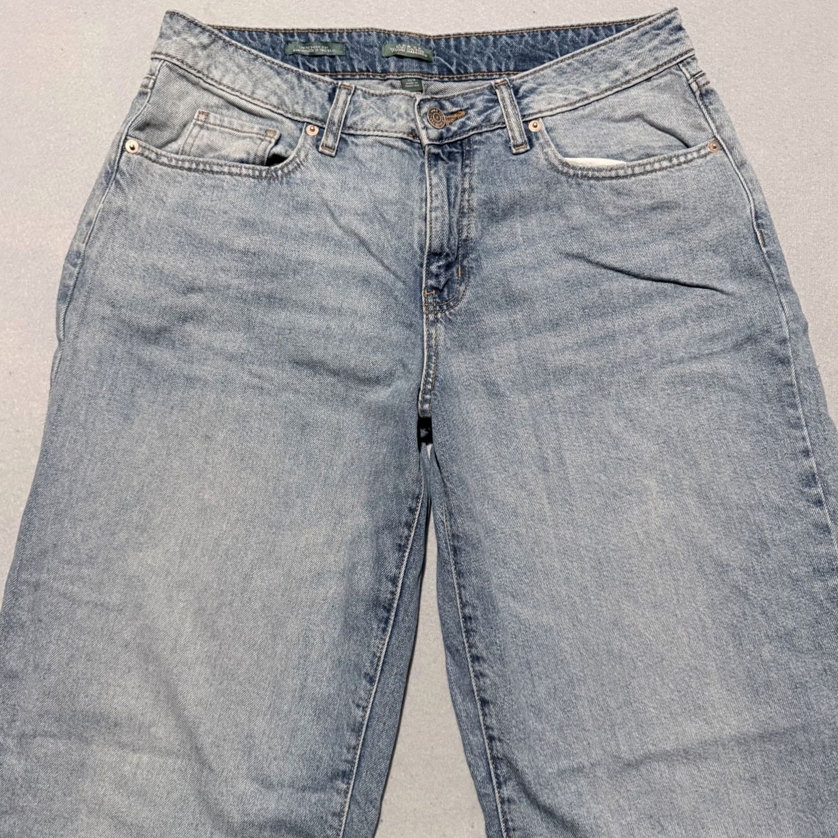 Vintage Wild Fable Jeans Women's Blue Denim Pockets Baggy Wide Leg 10 Y2K 90s Vintage No womens Size 32" / US 10 / IT 46 - 3 Thumbnail