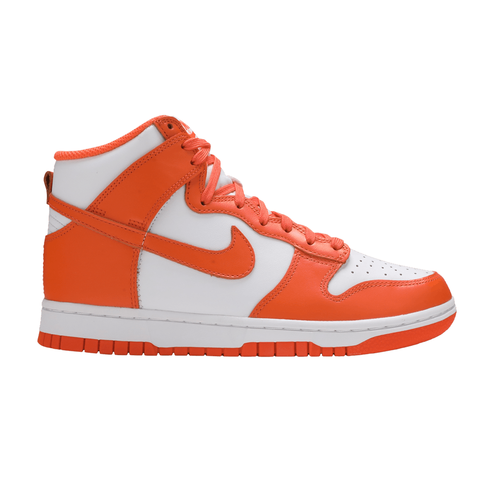 image of Nike Wmns Dunk High Syracuse 2021 Shoes in Orange, Women's (Size 6.5)