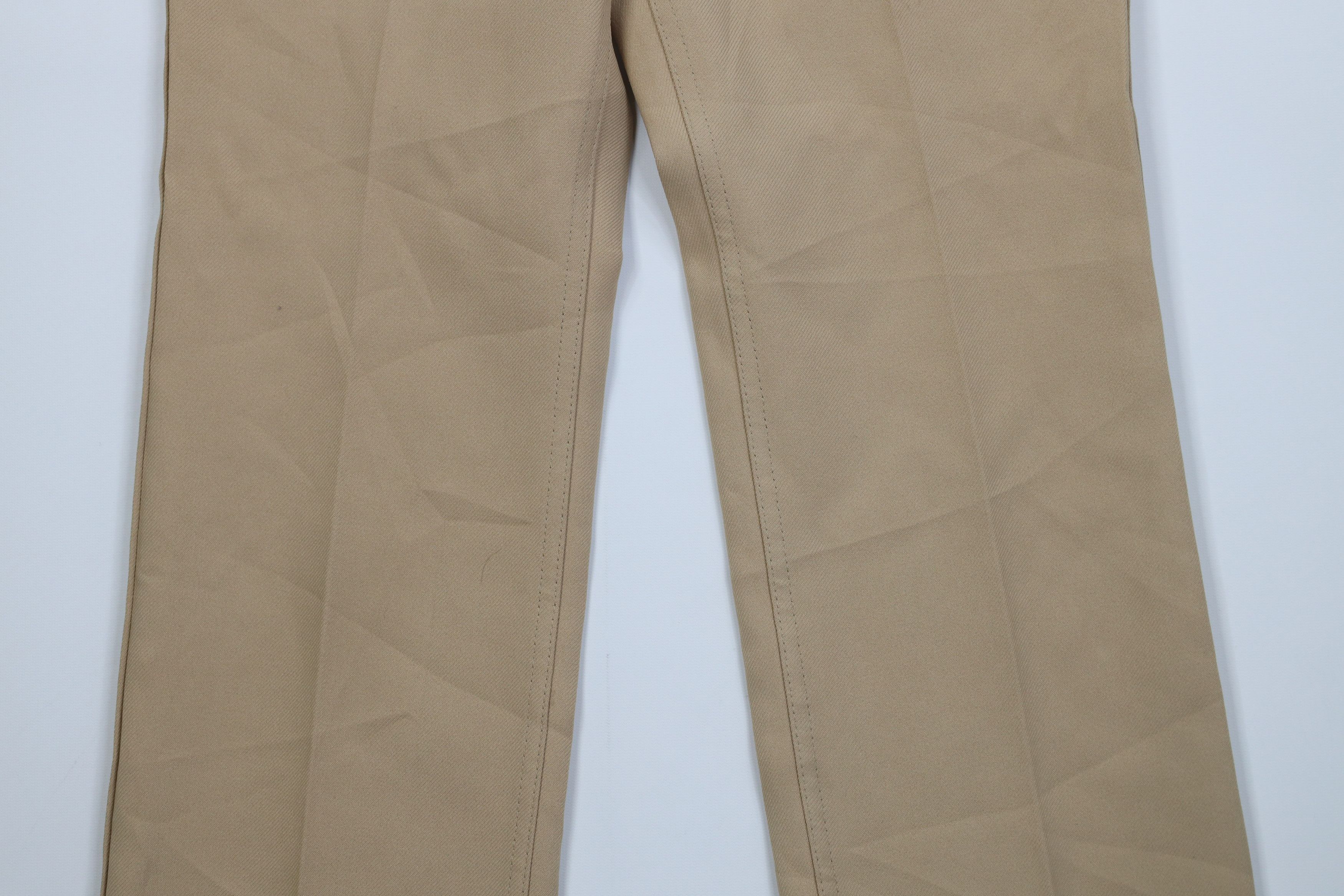 Levi's Vintage 70s Levis Knit Flared Wide Leg Chino Pants Wheat USA Size US 32 / EU 48 - 3 Thumbnail