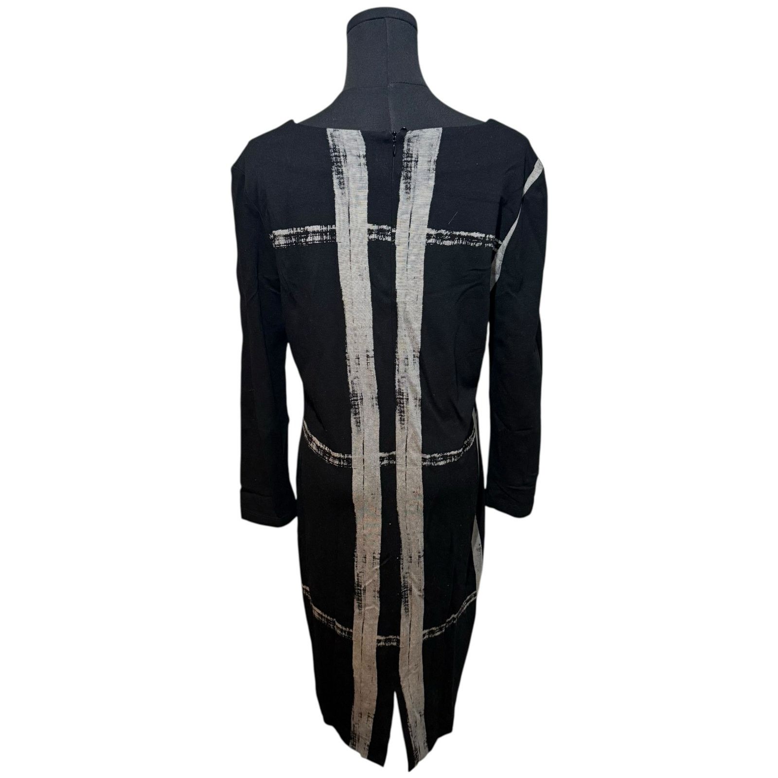 Other Rodika Zanian Long Sleeve Midi Dress Black Gray FR 44 US 12 Size XL / US 12-14 / IT 48-50 - 10 Thumbnail