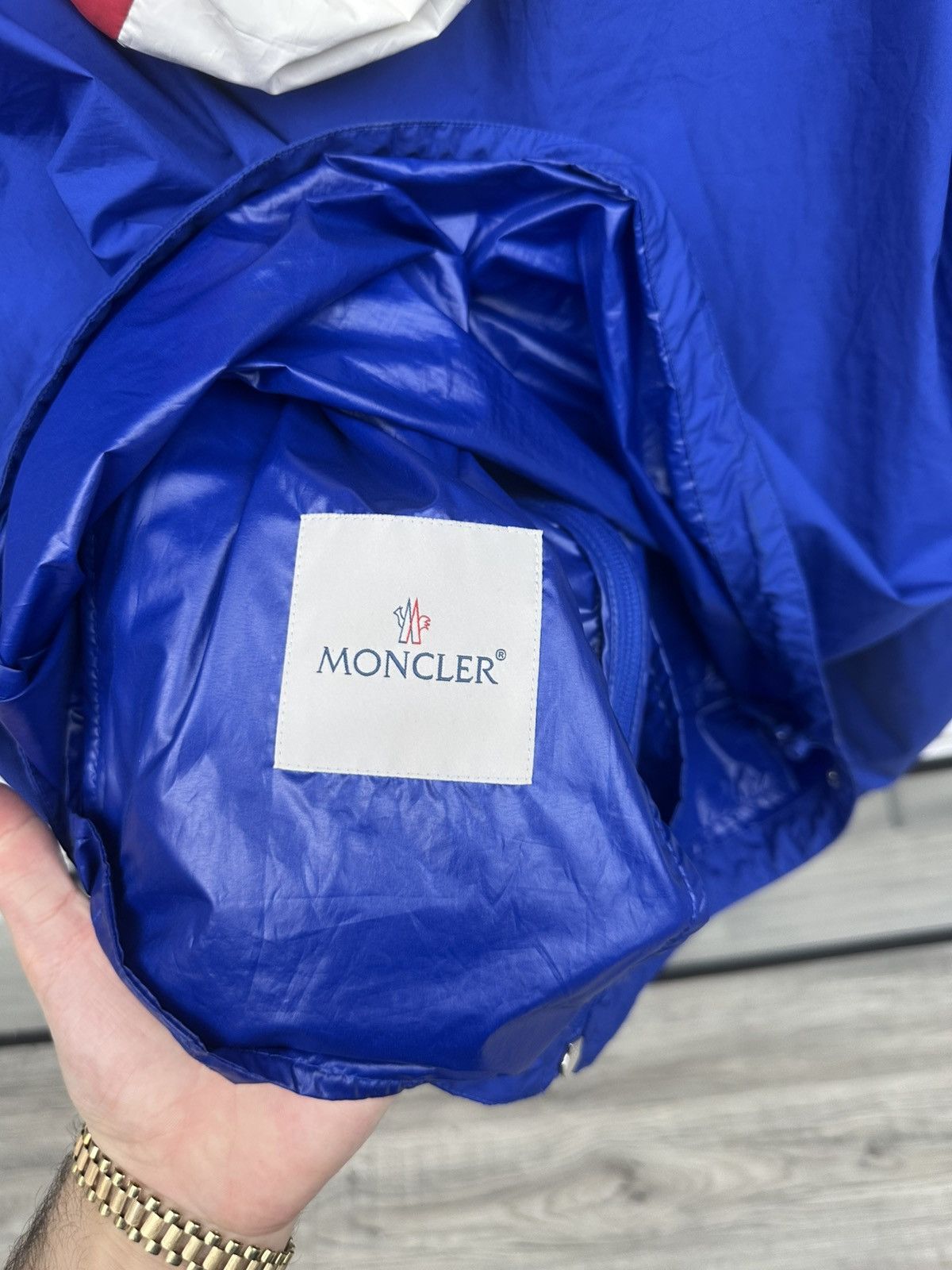 Moncler Moncler Farlak Hooded Windbreaker (Blue) Size US M / EU 48-50 / 2 - 4 Thumbnail