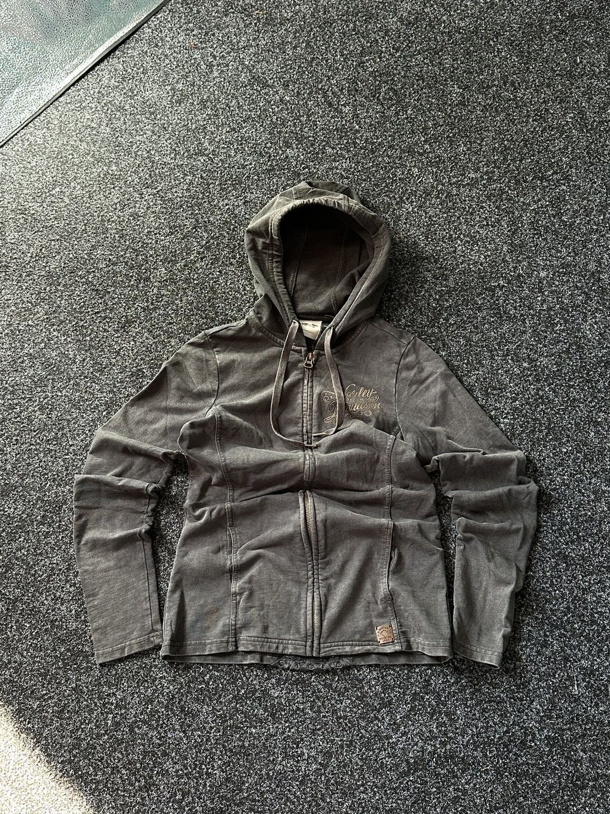 🚨Vintage 90s Harley Davidson ZIP LOGO long sleev avant garde