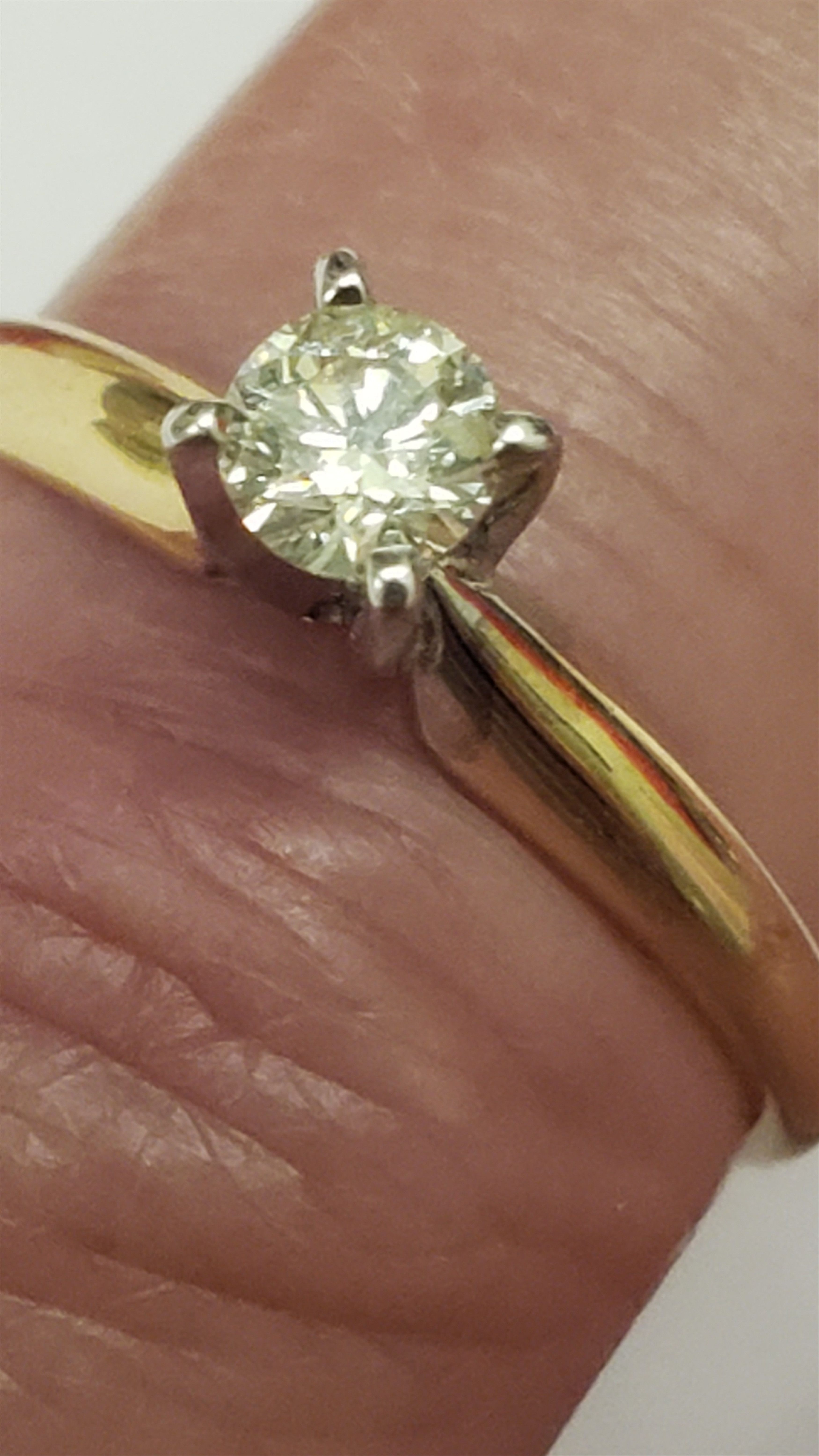 Other Estate 14k gold .25ct solitaire diamond engagement ring Size ONE SIZE - 4 Thumbnail