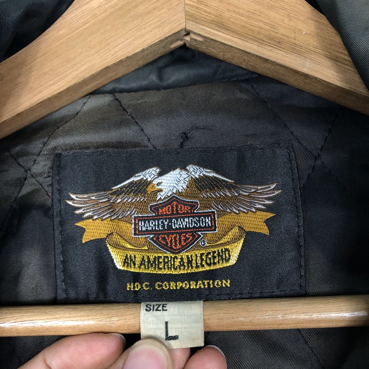 Harley Davidson × Vintage Vintage Bomber Racing Biker Jacket Harley Davidson SunFaded Size US L / EU 52-54 / 3 - 21 Thumbnail