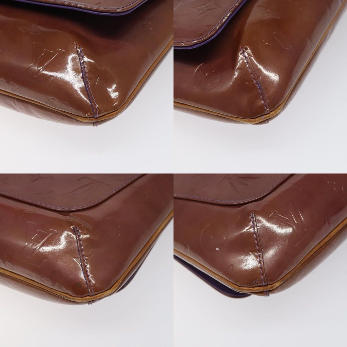 Louis Vuitton LOUIS VUITTON Monogram Vernis Thompson Street Bag Viole Size ONE SIZE - 10 Thumbnail
