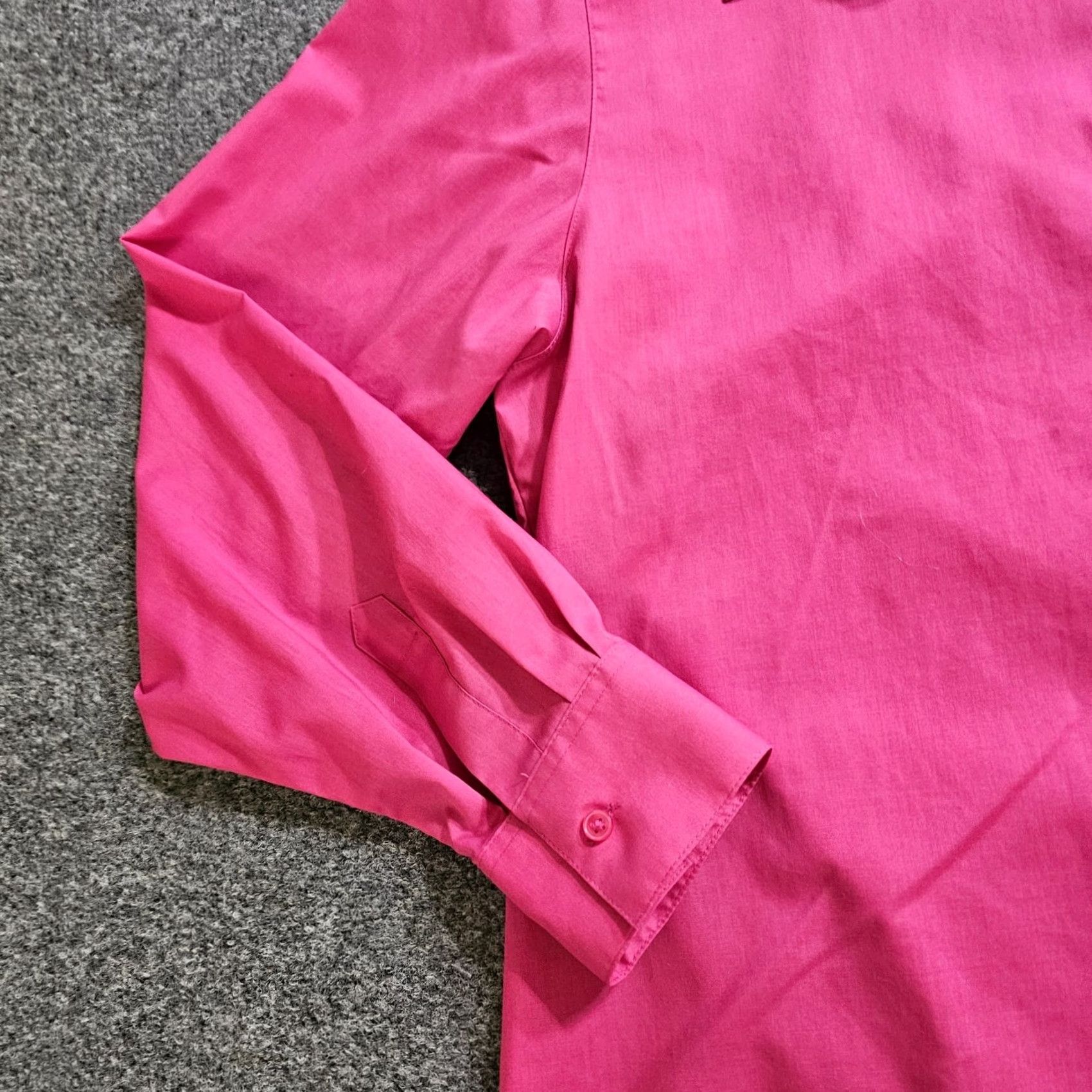 Vintage Foxcroft Top Shirt Womens 18 Pink Long Sleeve Button Wrinkle Free Career Basic XS? Size XXL / US 16-18 / IT 52-54 - 4 Thumbnail