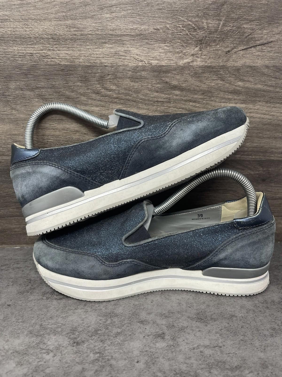 Hogan HOGAN Shoes Womens Size 8 (39) H222 Blue Glitter Size US 8 / IT 38 - 7 Thumbnail