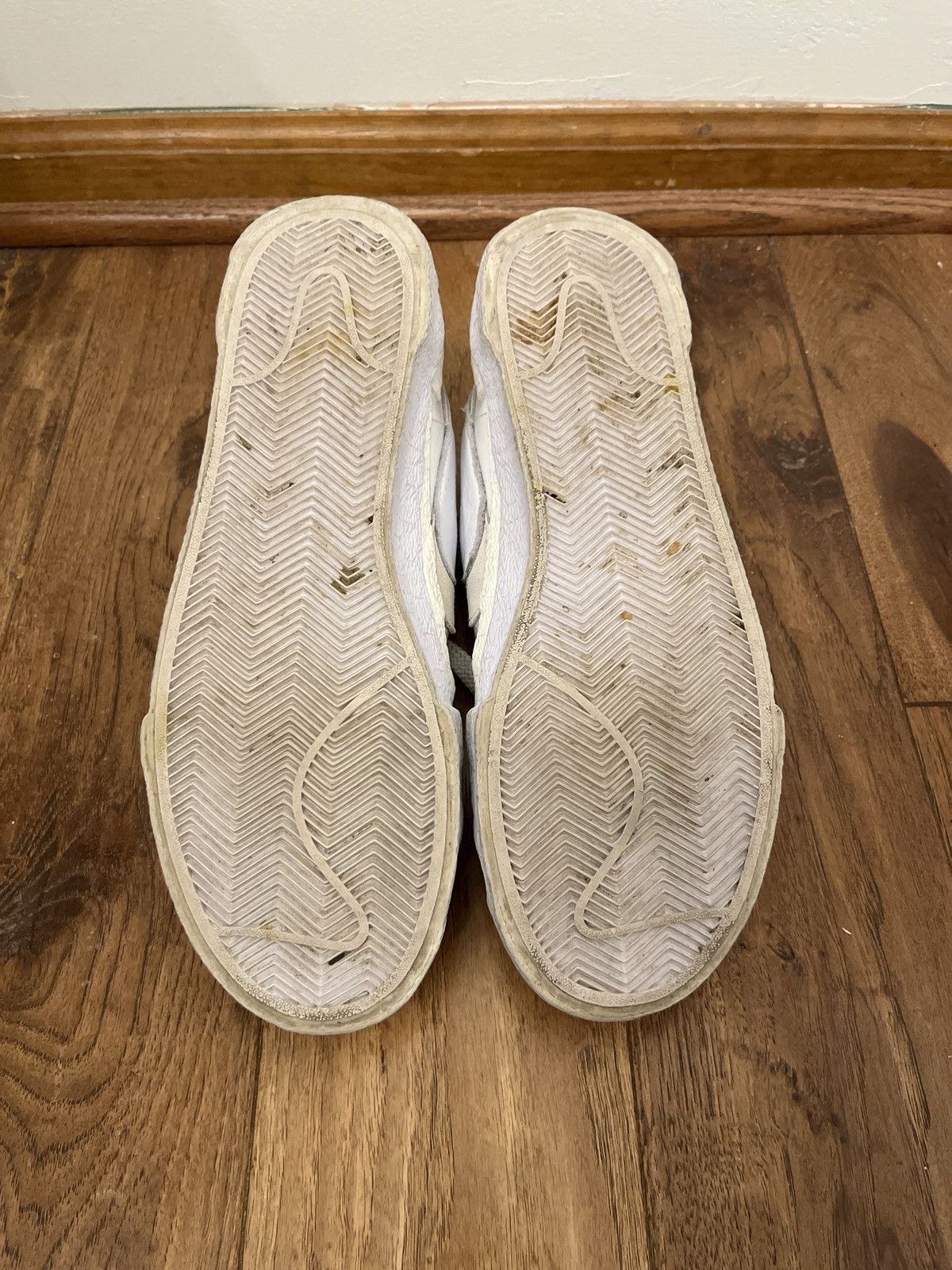 Nike × Sacai Nike x Sacai Blazer Low White Patent Leather Size US 10 / EU 43 - 5 Thumbnail