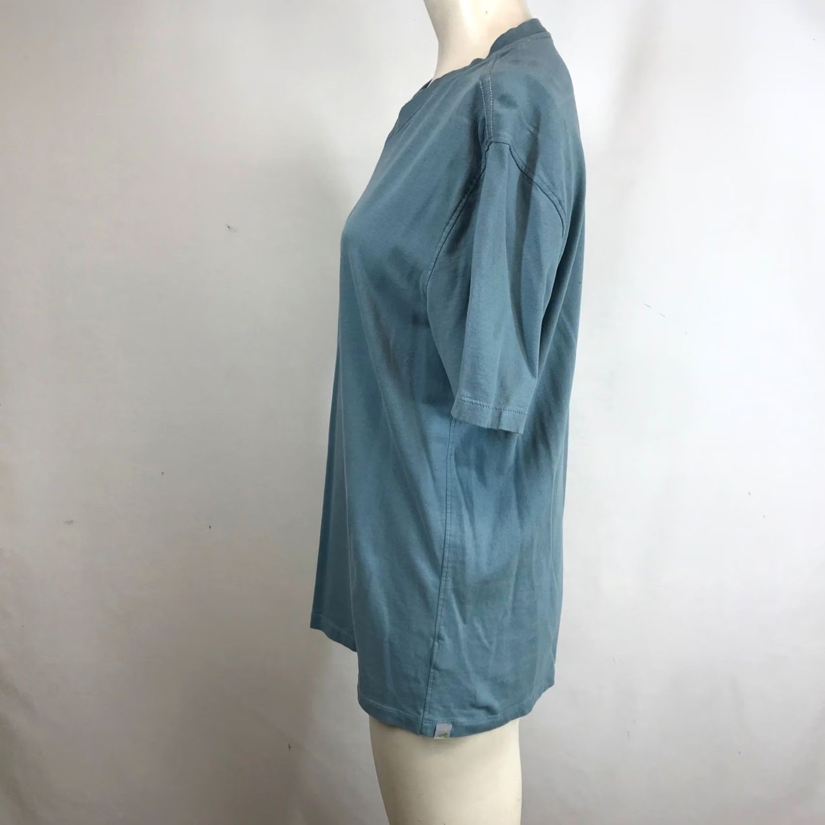 Vintage Horny Toad T-Shirt Women's V-Neck Short Sleeve Organic Cotton Blue Small Size S / US 4 / IT 40 - 6 Thumbnail