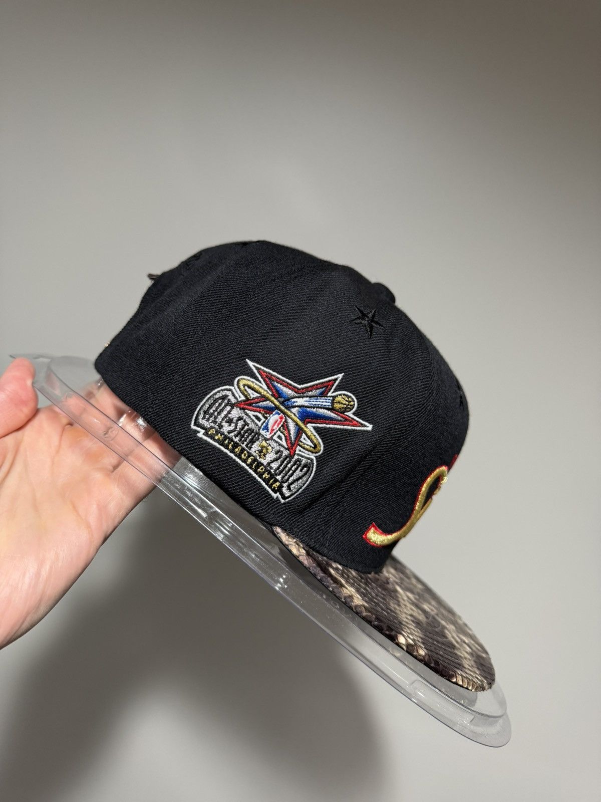 Just Don × Mitchell & Ness Just Don Mitchell & Ness Philadelphia 76er Exotic Python Hat Size ONE SIZE - 10 Thumbnail