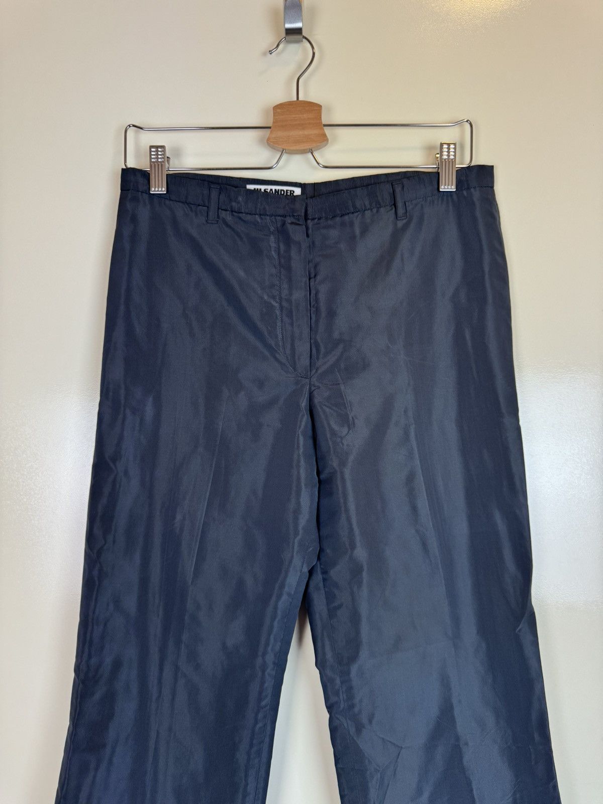 Jil Sander Jil Sander silk blend straight vintage pants trousers S Size 28" / US 6 / IT 42 - 2 Thumbnail