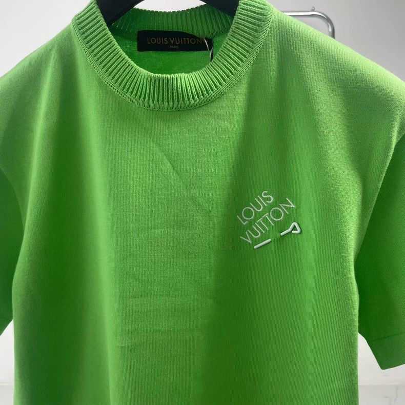 Louis Vuitton Louis Vuitton Green pin knit short sleeves Size US XXS / EU 40 - 3 Thumbnail