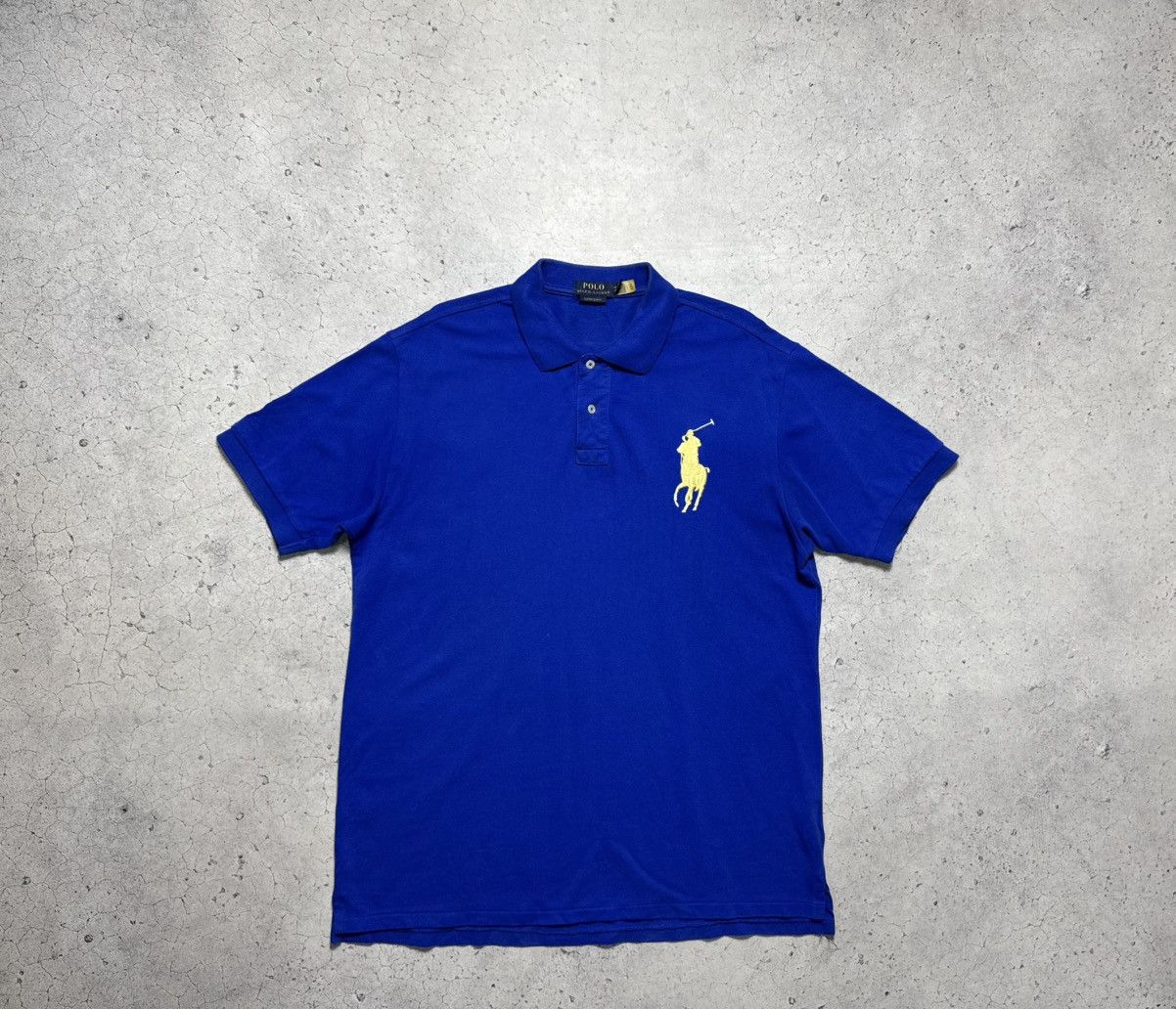 Polo Ralph Lauren Polo Shirt Polo Ralph Lauren Big Pony #3 Blue Vintage PRL Size US XXL / EU 58 / 5 - 1 Thumbnail
