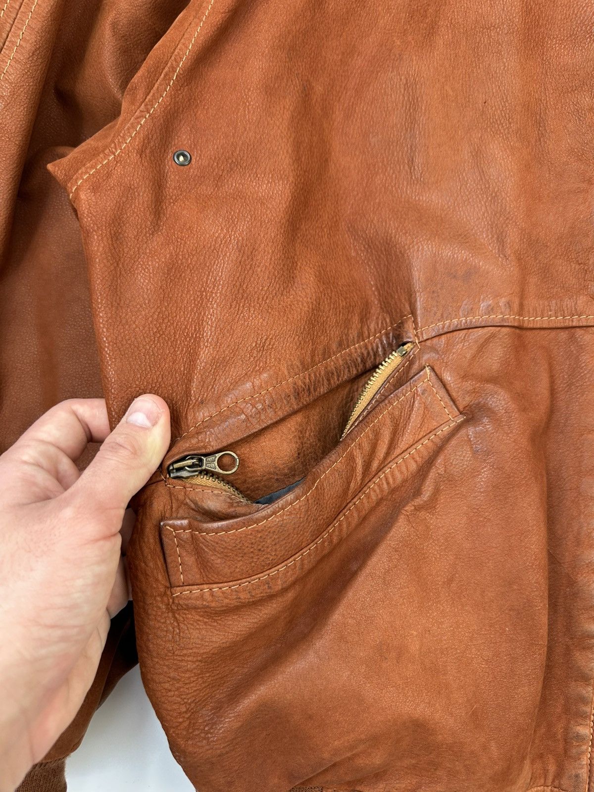 Leather Grando Chardin Leather Jacket Heavyweight Men's Classic Size US L / EU 52-54 / 3 - 11 Thumbnail