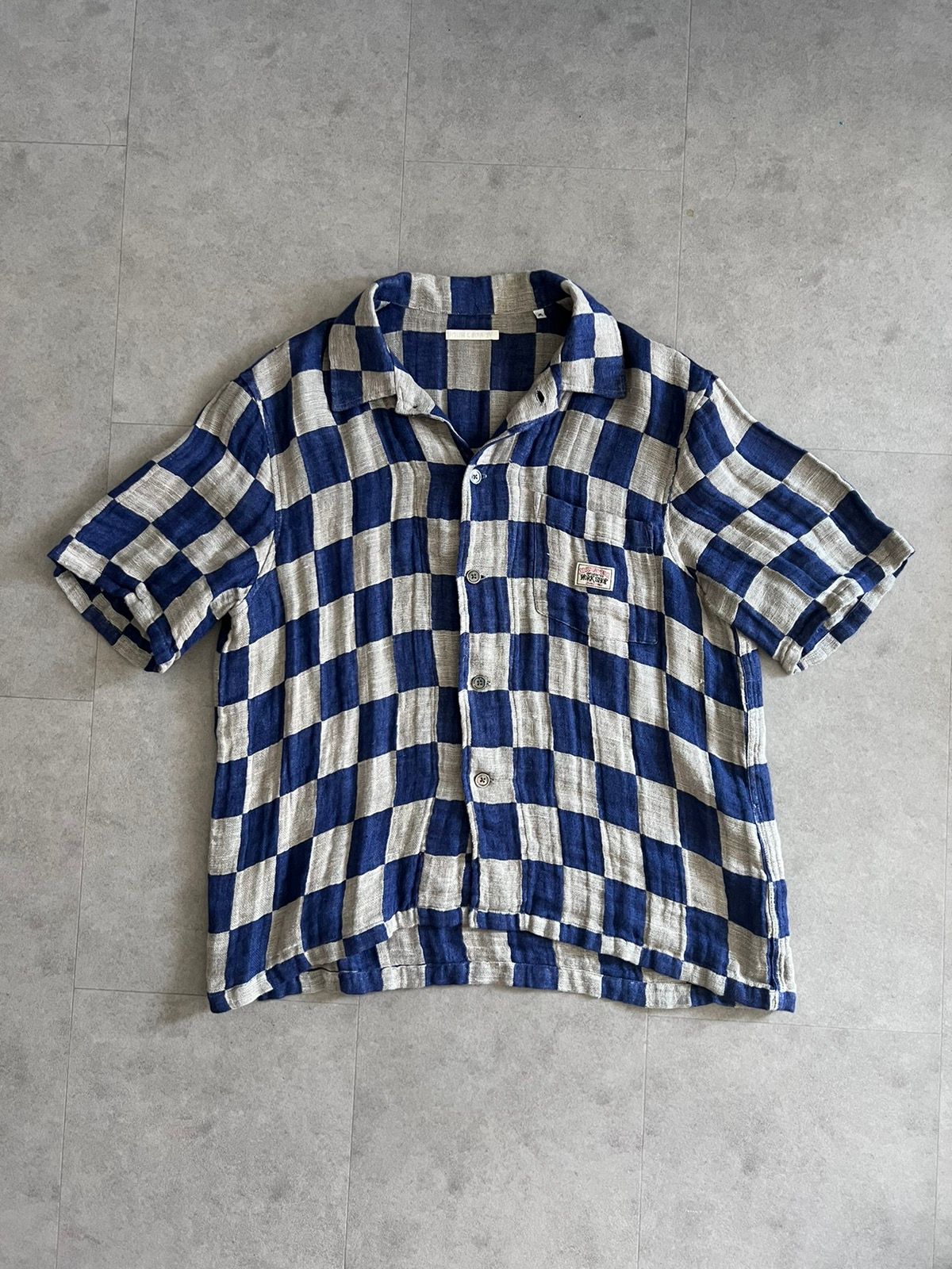 Pre-owned Our Legacy X Stussy Our Legacy Linen Shirt In Checkered