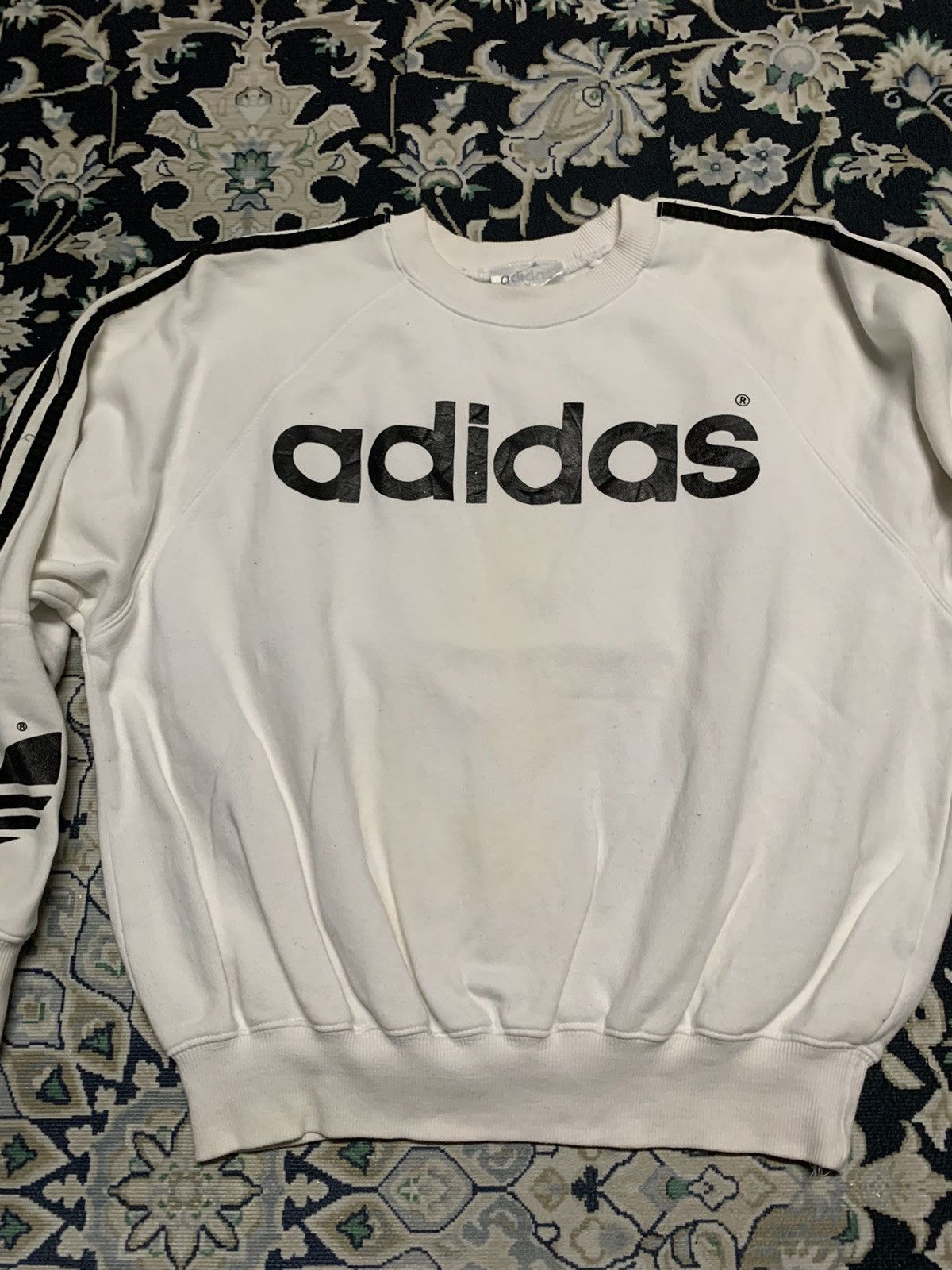 Adidas × Vintage VINTAGE ADIDAS SWEATSHIRT BIG LOGO 90s Size US M / EU 48-50 / 2 - 4 Thumbnail