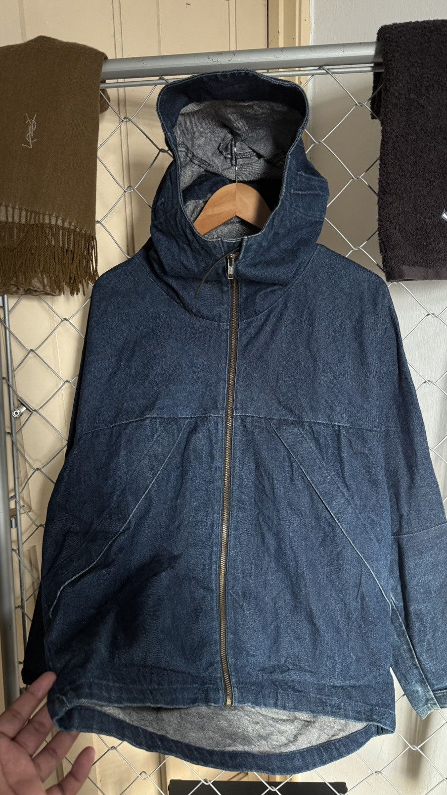 Japanese Brand Rare Denim Down Jacket Feathered Friends Seattle Gorpcore Size US S / EU 44-46 / 1 - 2 Thumbnail
