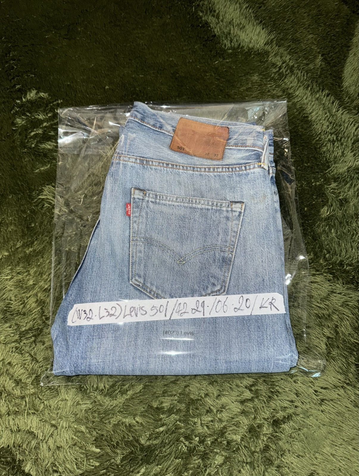 Levi's [W32/L32] Levi’s 501 Leather Label Denim Pants Light Indigo Size US 32 / EU 48 - 12 Thumbnail